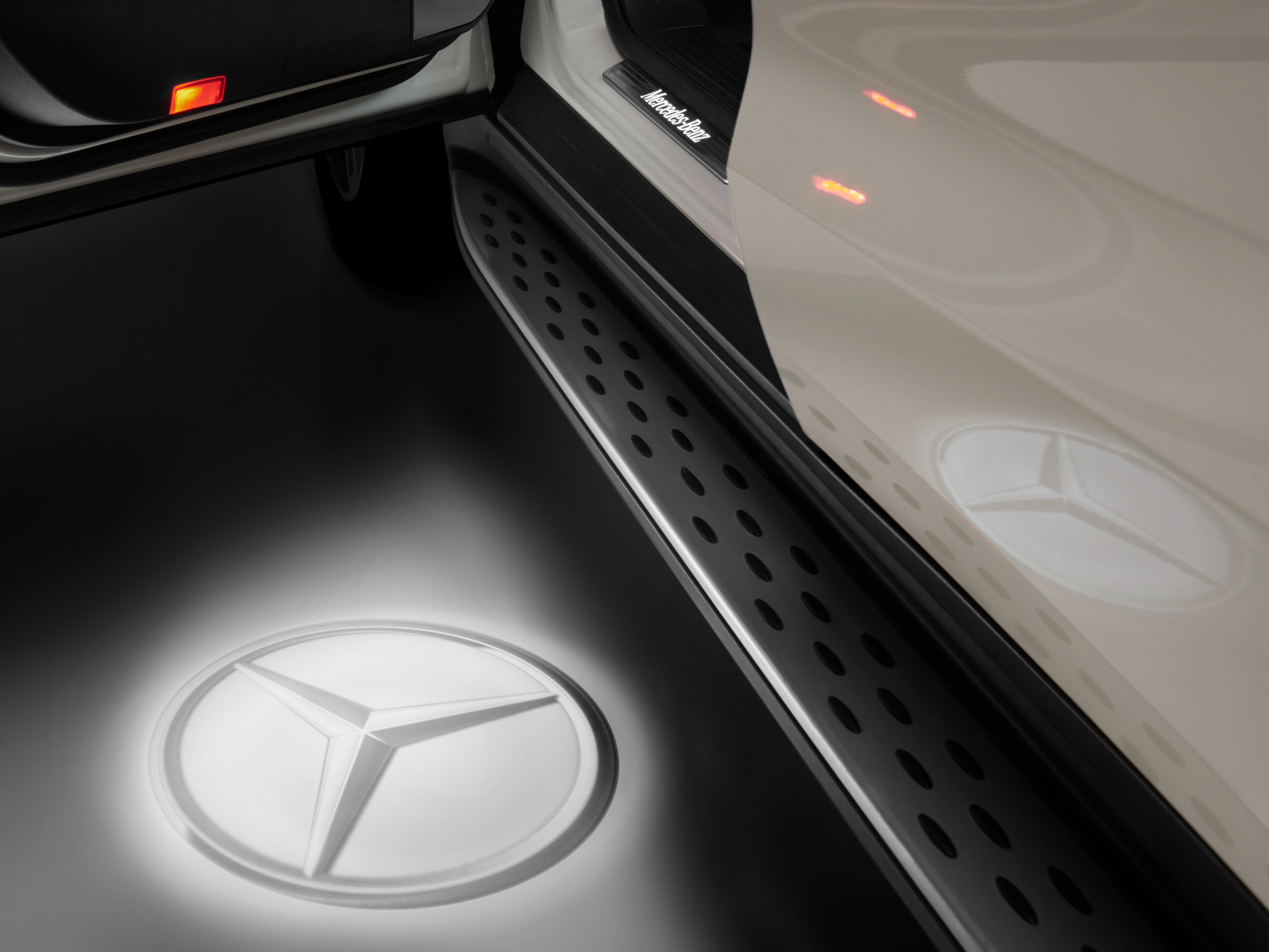 LED proiettore di logo, Stella Mercedes, 2 pezzi