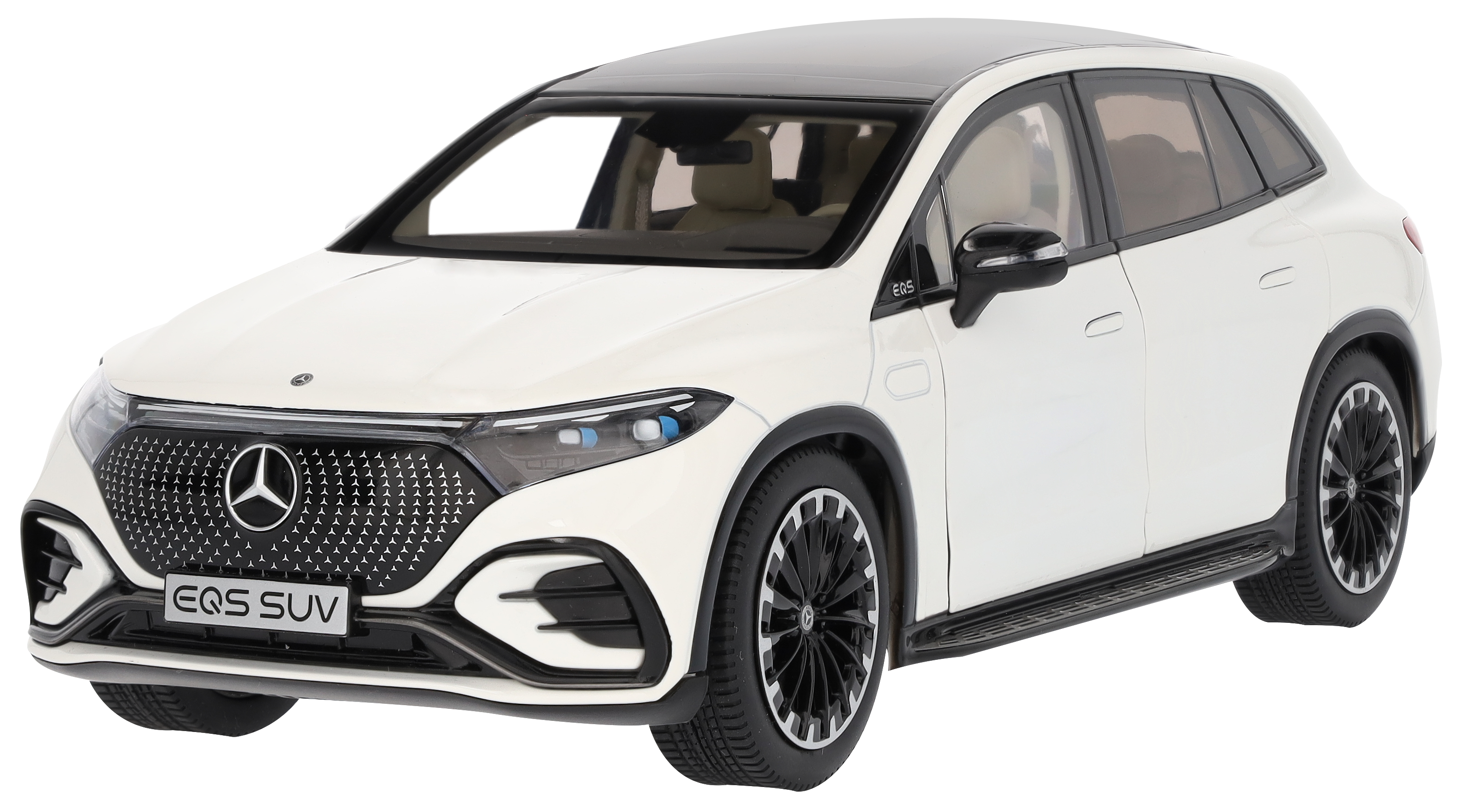 EQS SUV, AMG Line, X296 - G Manufaktur bianco diamante brillante, NZG, 1:18