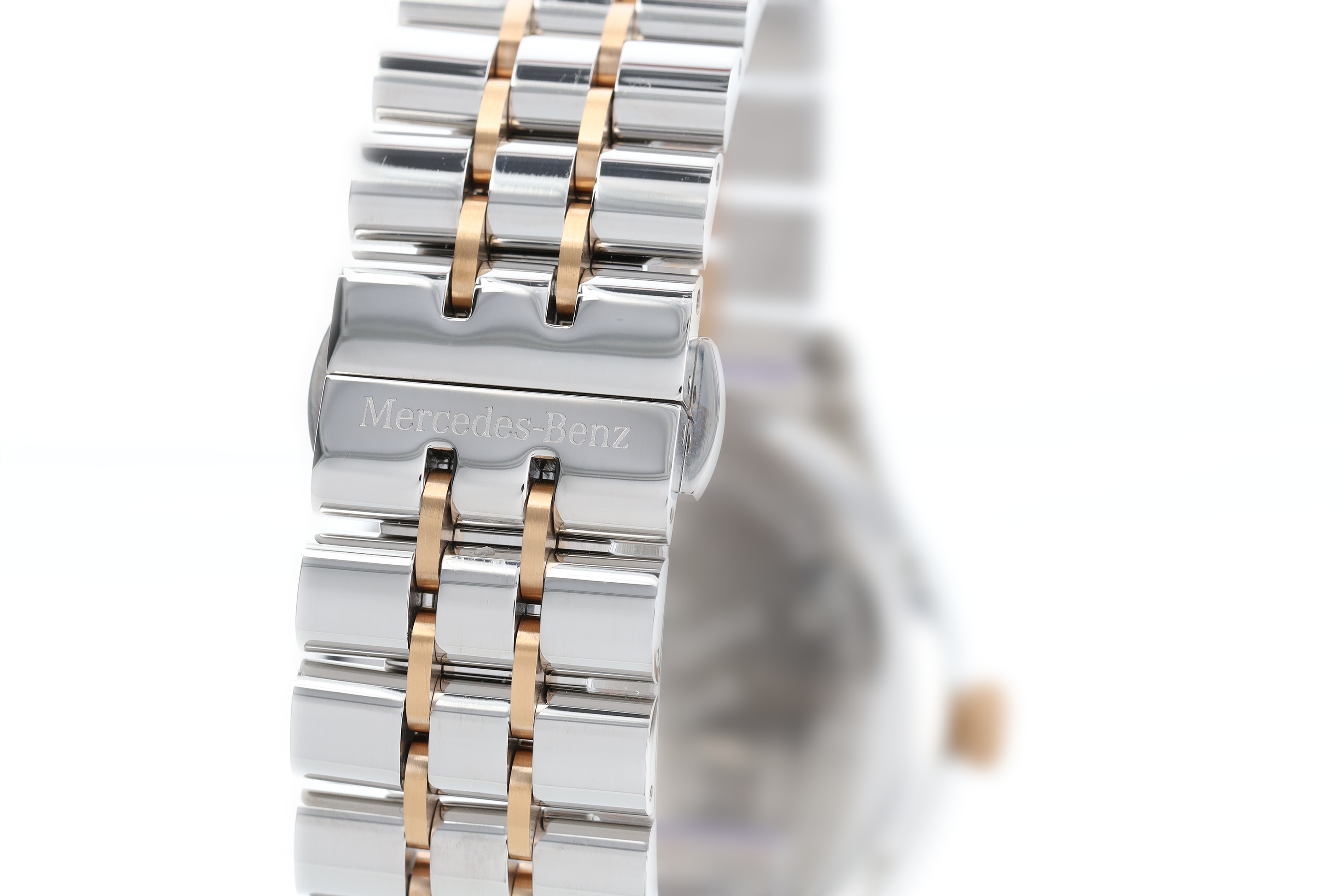 Orologio da polso da uomo, Classic, Elegance - colore nero / argento / Oro rosé, acciaio inox