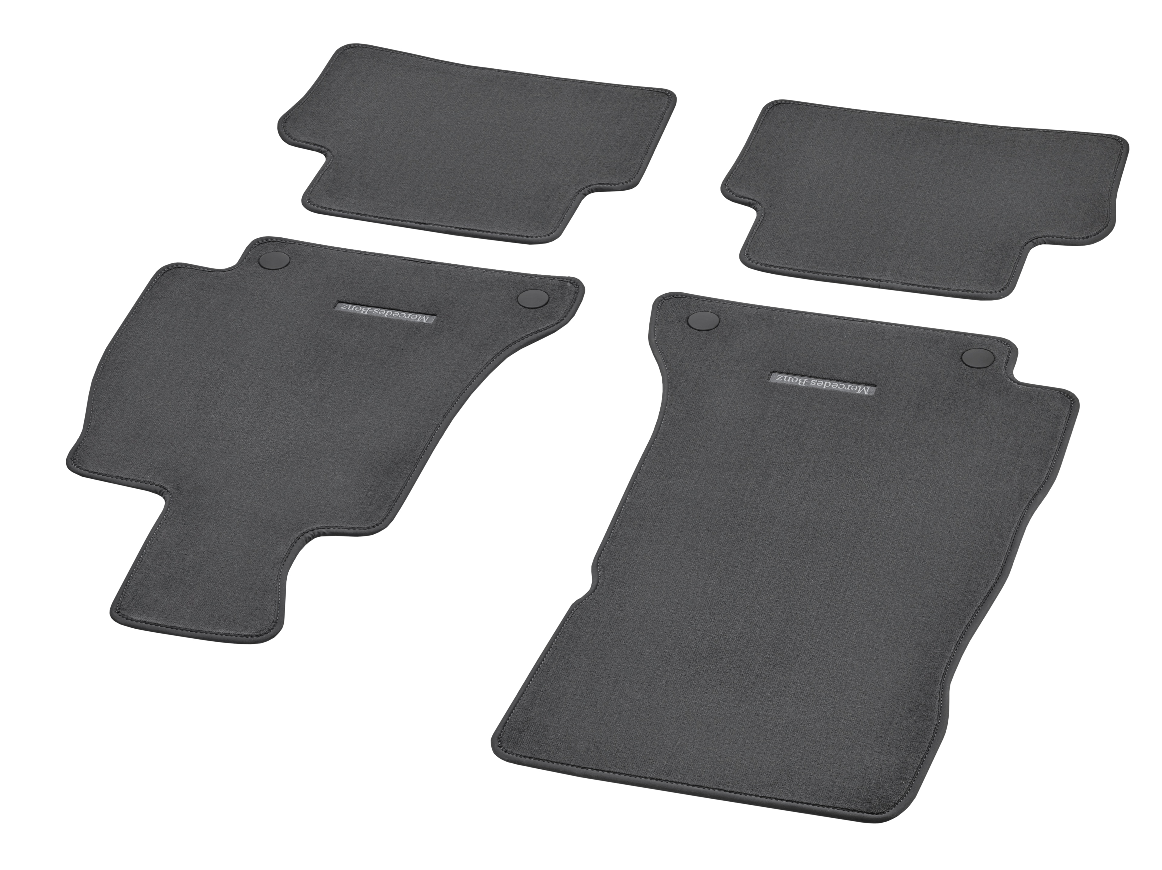 Tappetini in velours CLASSIC, Set, 4 pezzi - RL, grigio lava