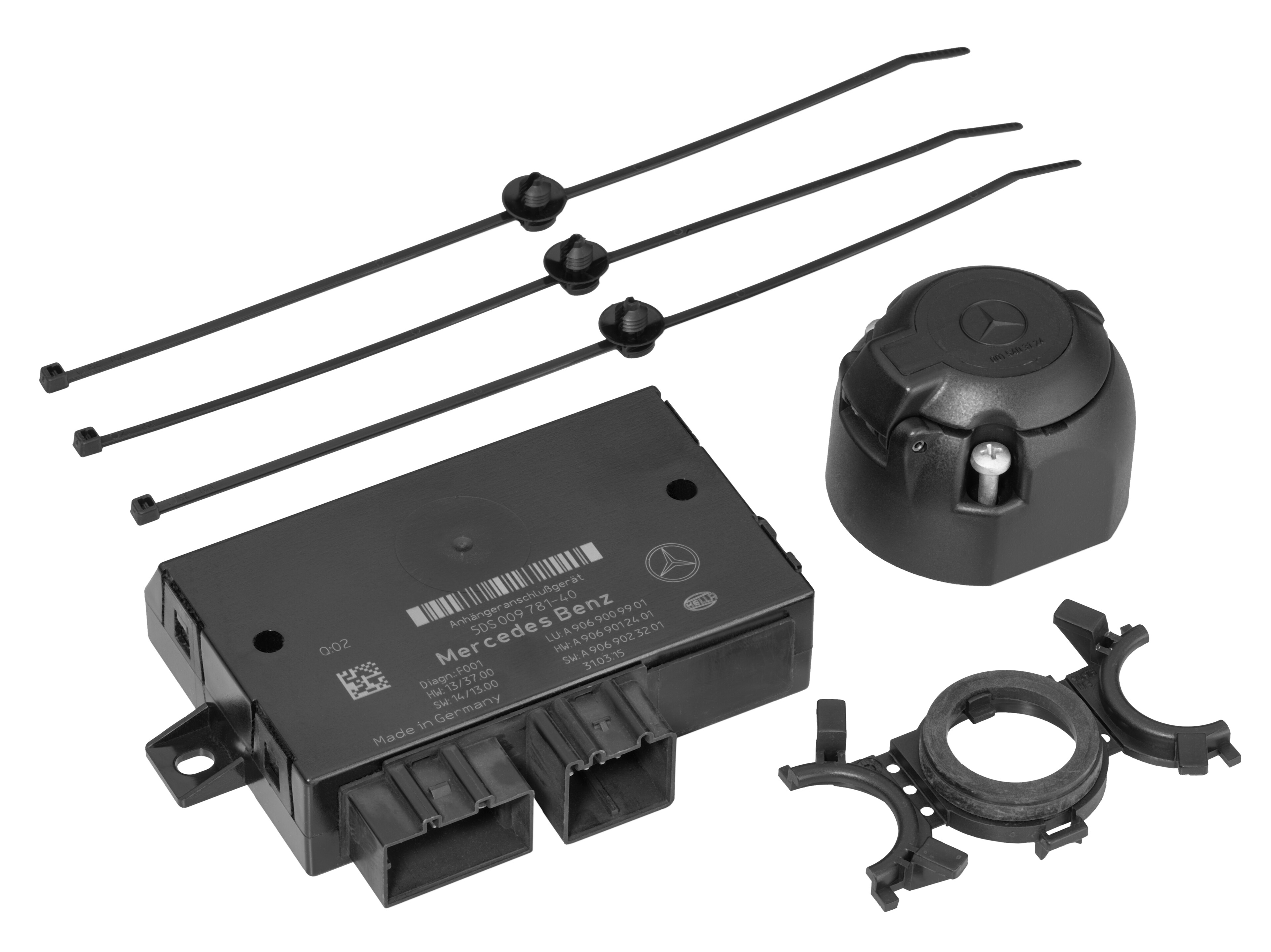 Dispositivo di traino, Kit di montaggio elettrico, LED - colore nero