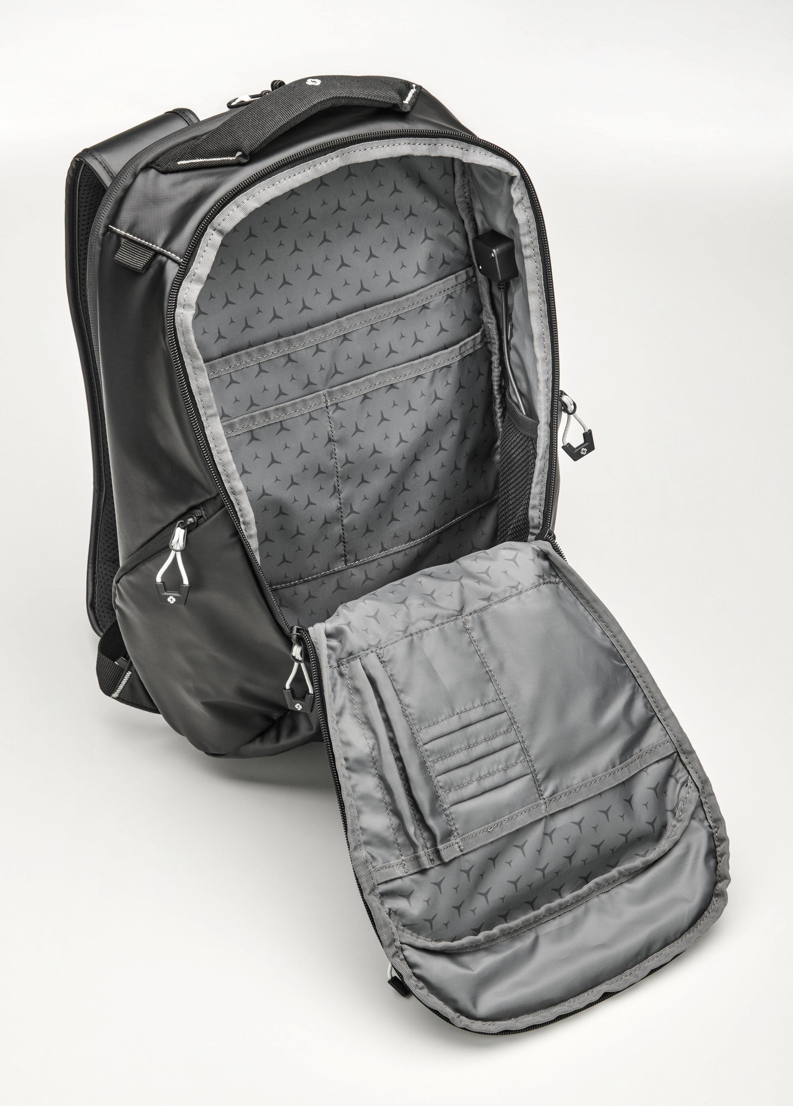 Zaino - colore nero, Poliammide (riciclato) / Poliestere, Samsonite