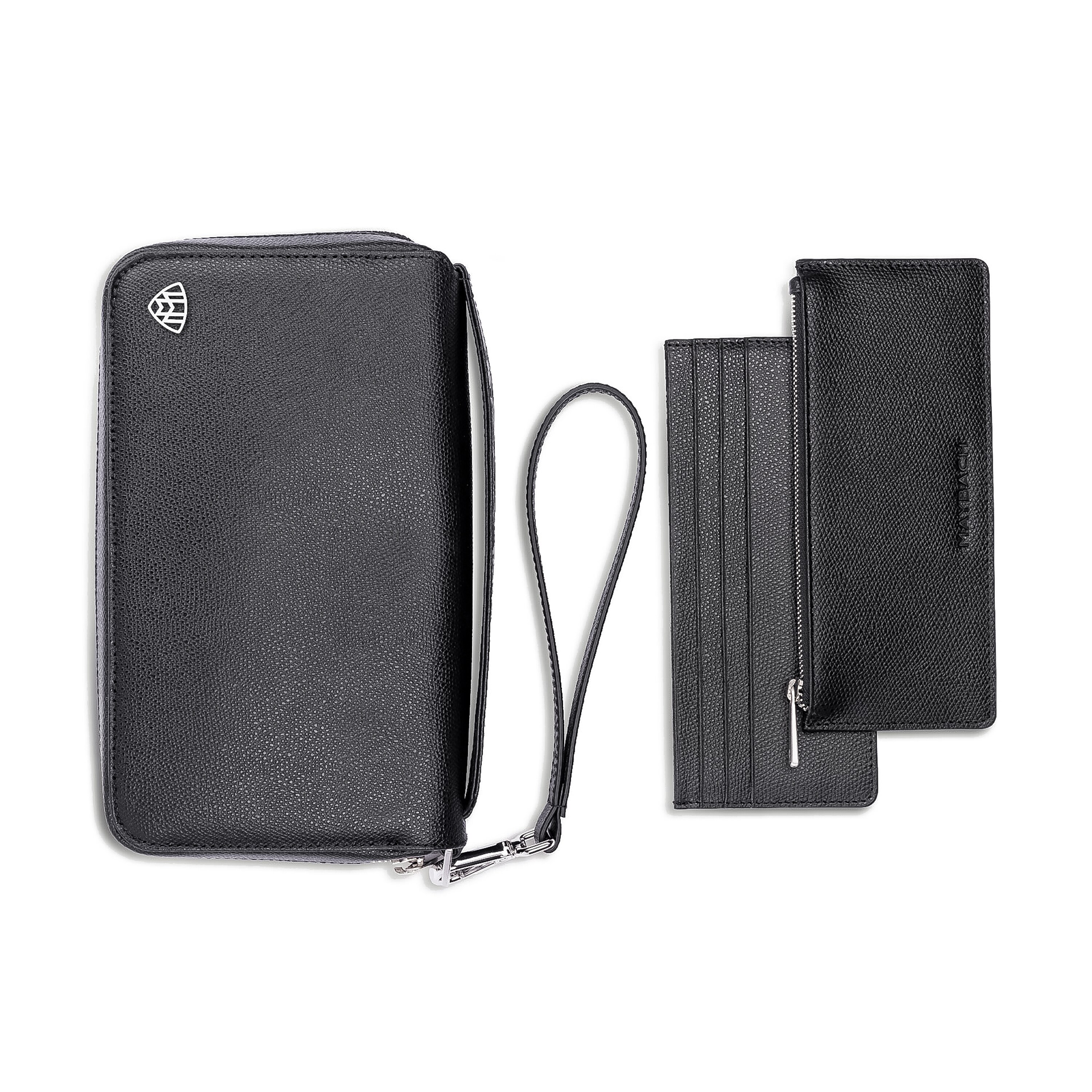 Portafoglio da uomo, Mercedes-Maybach - colore nero, Pelle
