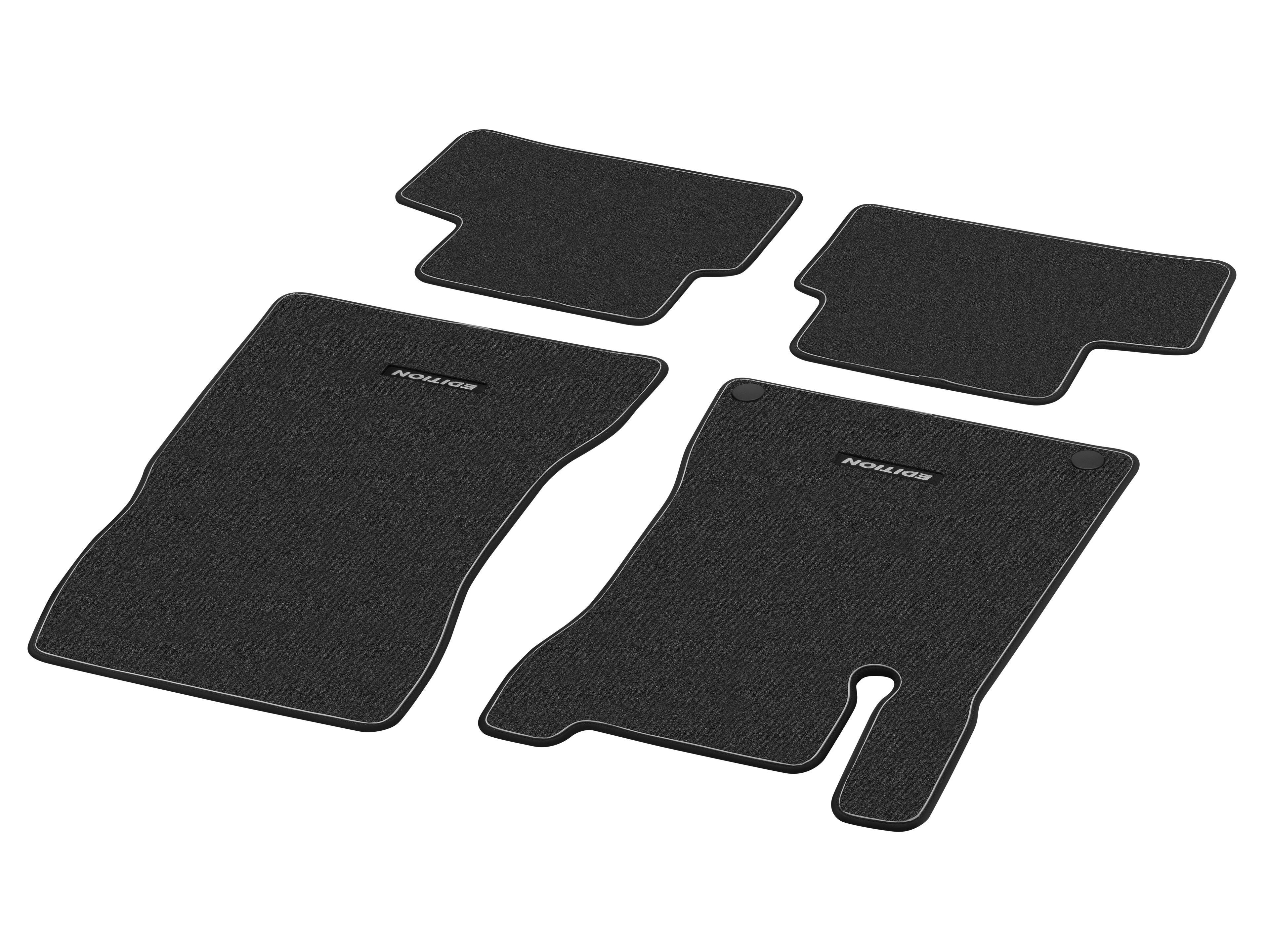 Tappetini in velours CLASSIC, Tappetino lato guida/lato passeggero anteriore, 4 pezzi, Edition 2020 - LL, colore nero
