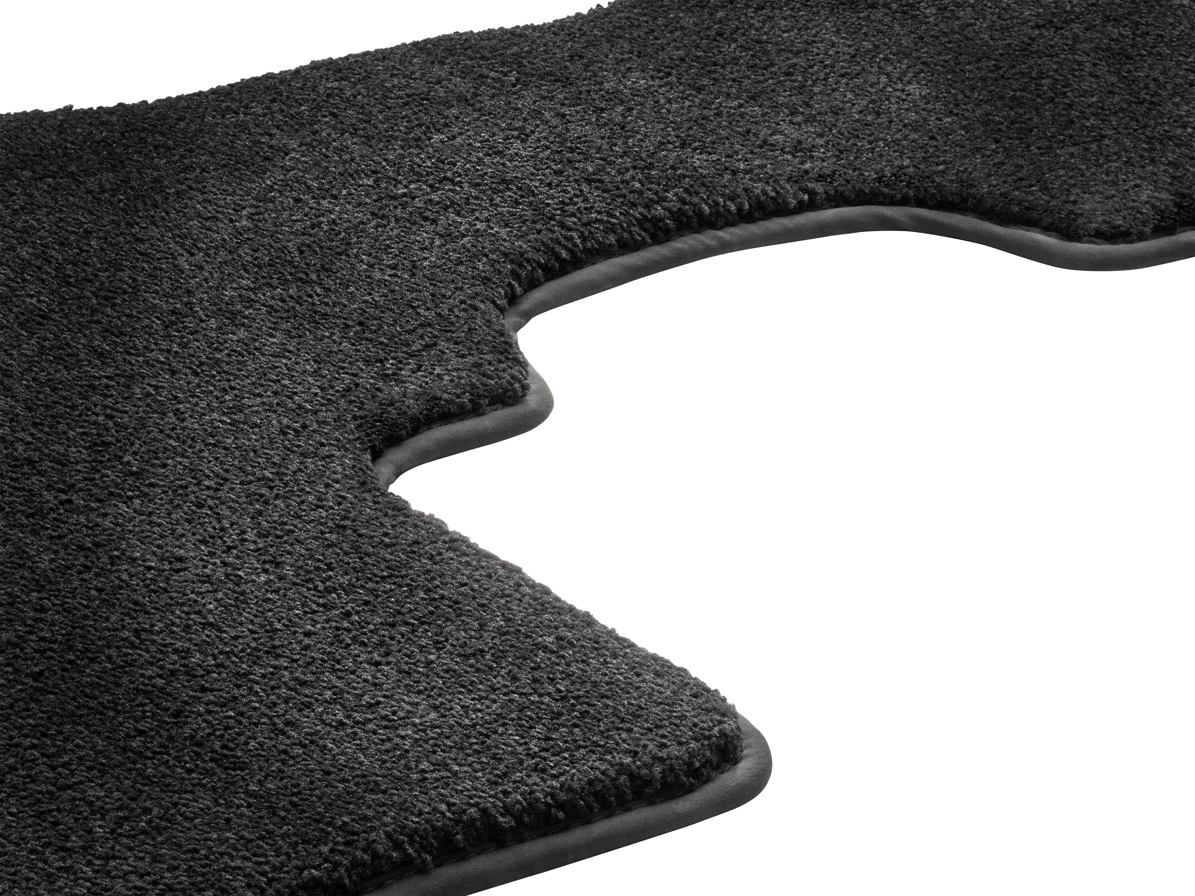 Tappetini in velours EXCLUSIVE, Vano posteriore, 1 pezzo - LL/RL, colore nero, Alloggiamento nero