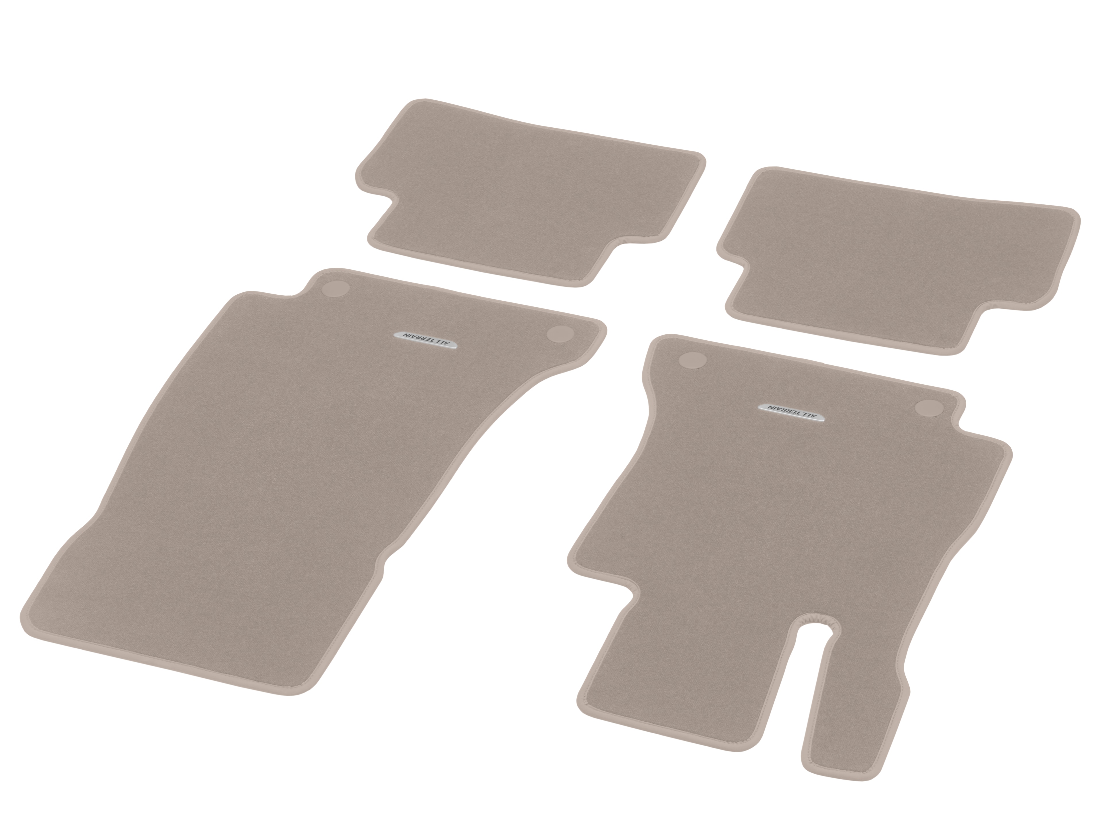 Tappetini in velours CLASSIC, Set, 4 pezzi, all-terrain - LL, beige caffellatte