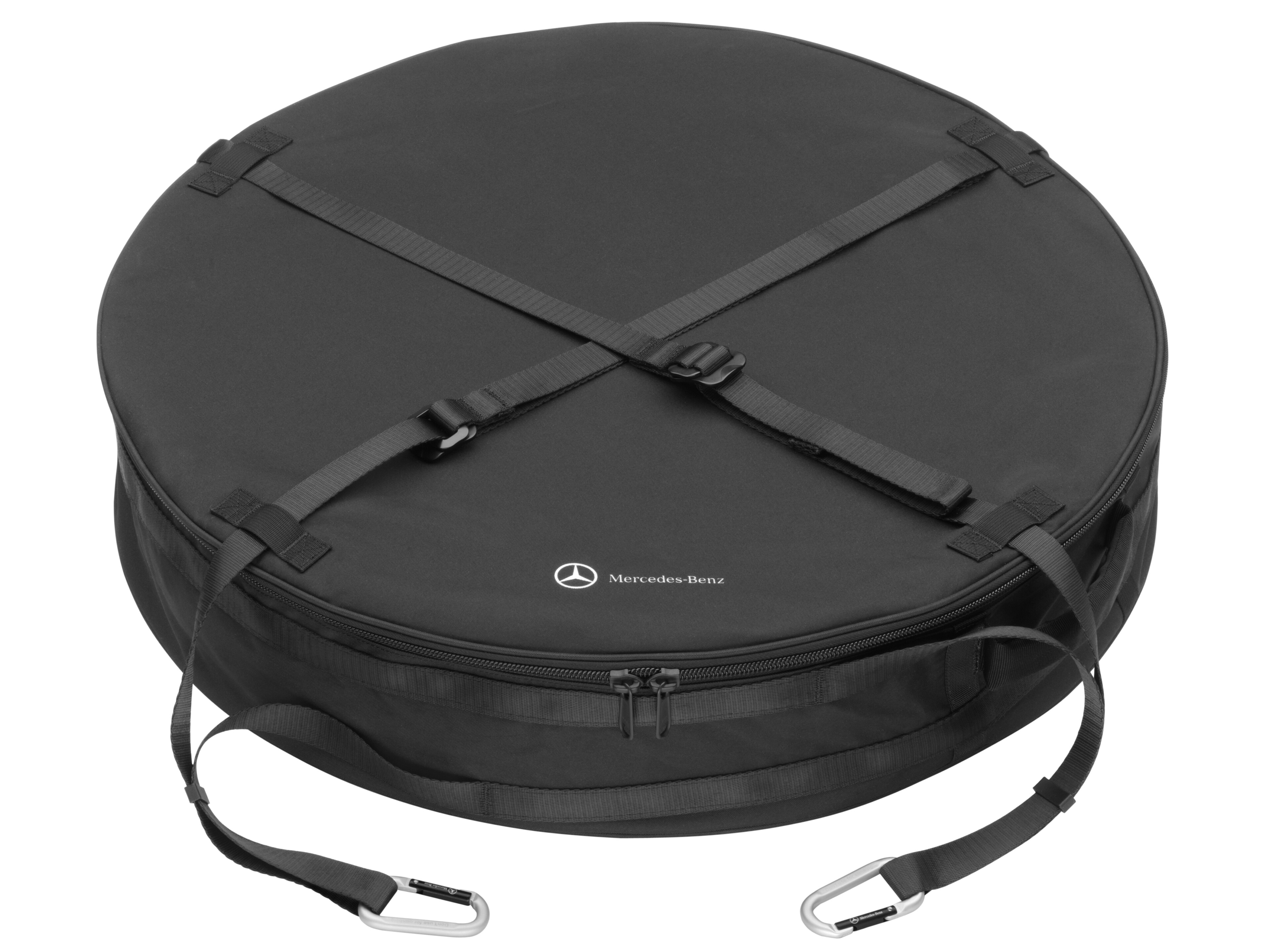 Notradtasche, für Minispare - schwarz, Nylon