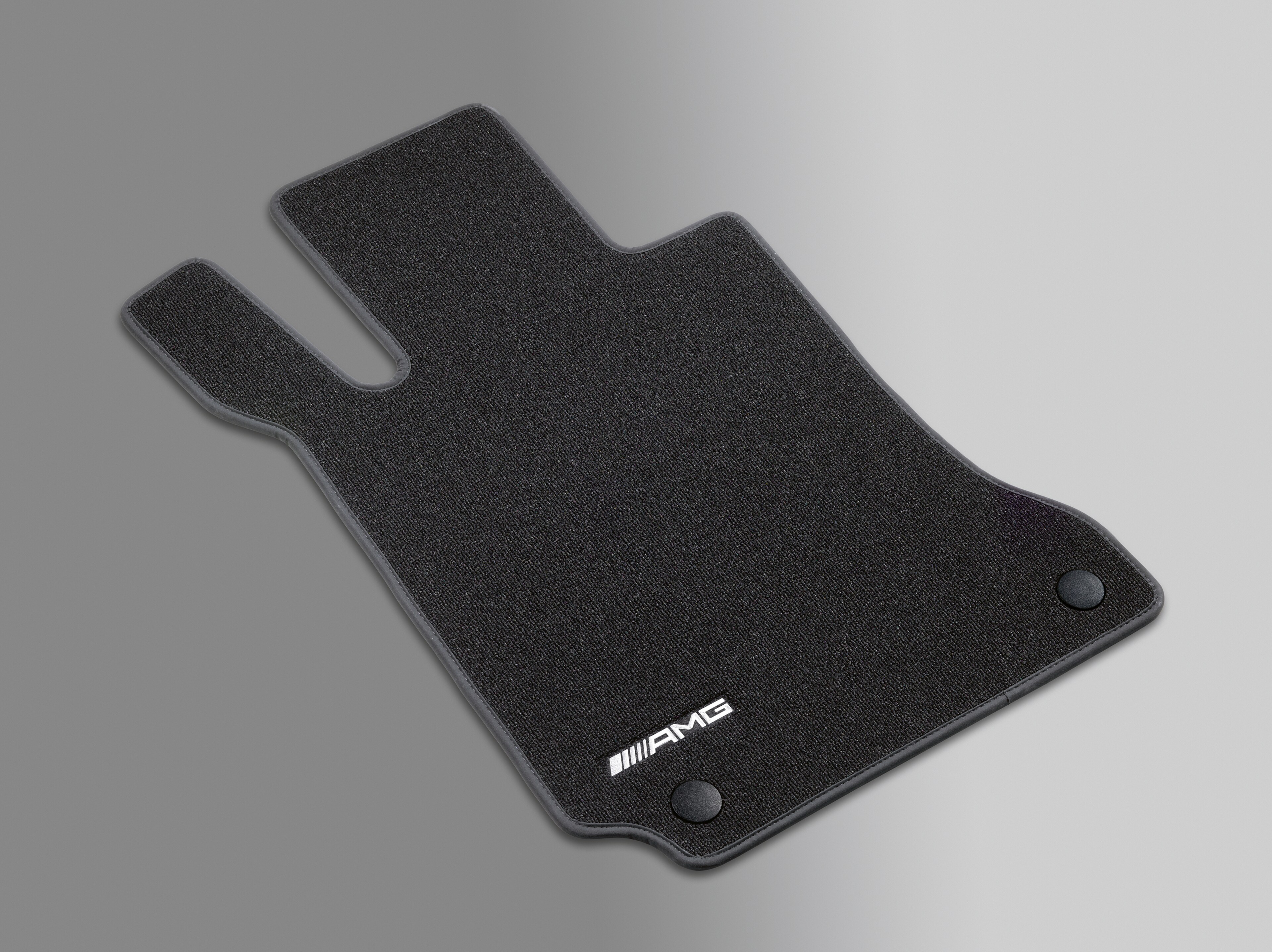 AMG Veloursmatten, Satz, 4-teilig, mit gesticktem AMG-Logo - LL, schwarz