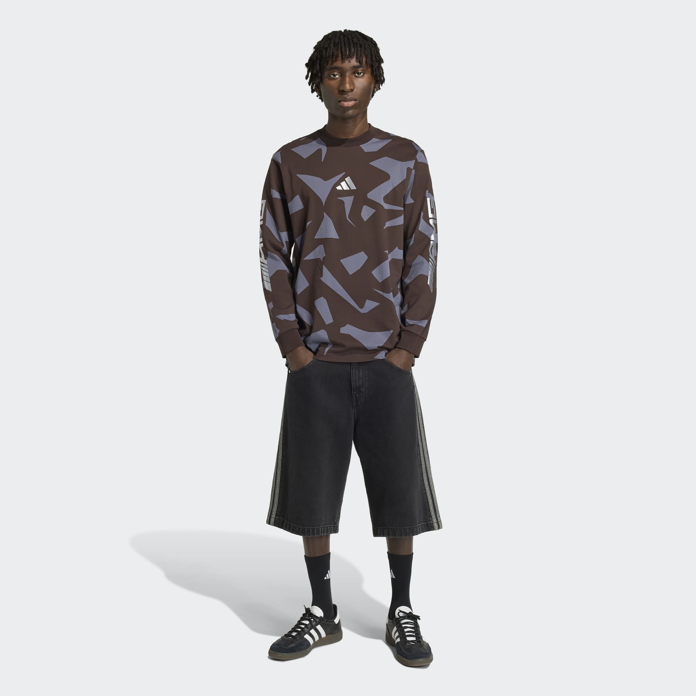 Maglia a maniche lunghe AMG, Unisex - marrone scuro, XS