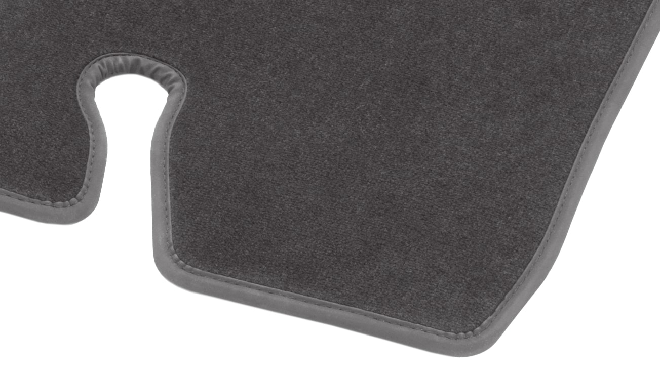 Tappetini in velours CLASSIC, 3ª fila di sedili, 2 pezzi - LL/RL, grigio basalto