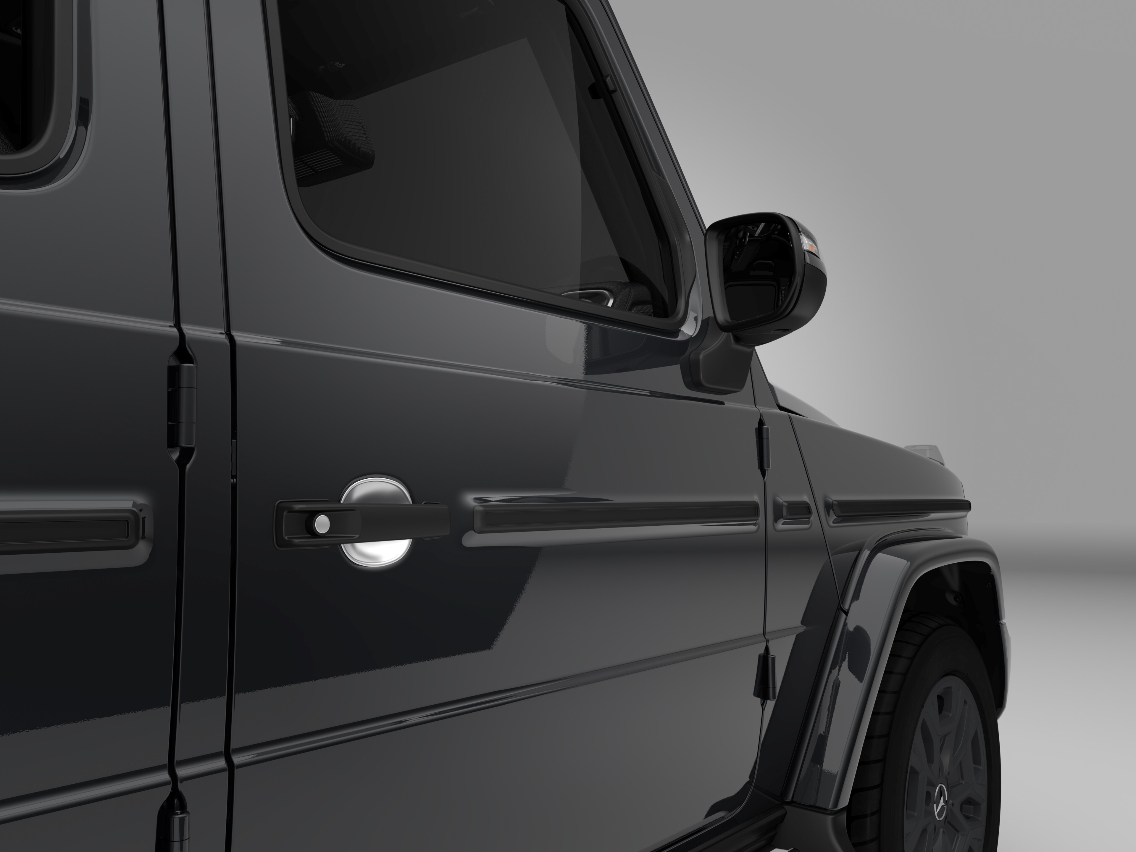 Alloggiamenti per le maniglie delle porte - silver shadow