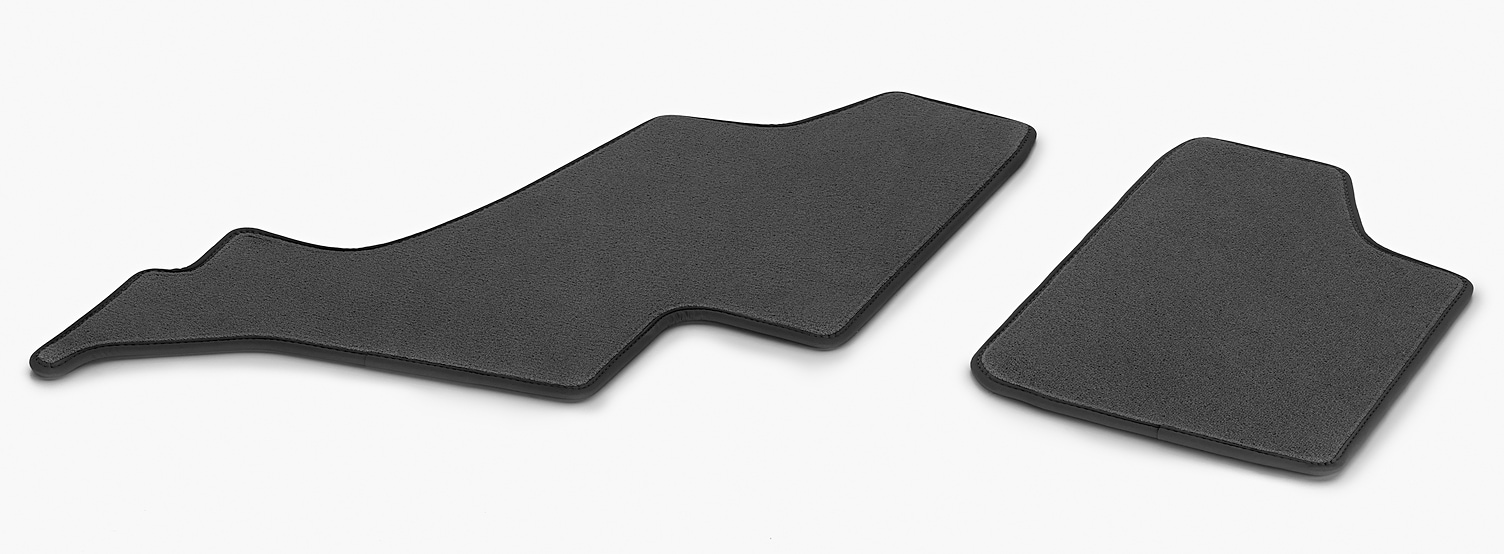 Tappetini in velours CLASSIC, 3ª fila di sedili, 1 pezzo - LL/RL, colore nero