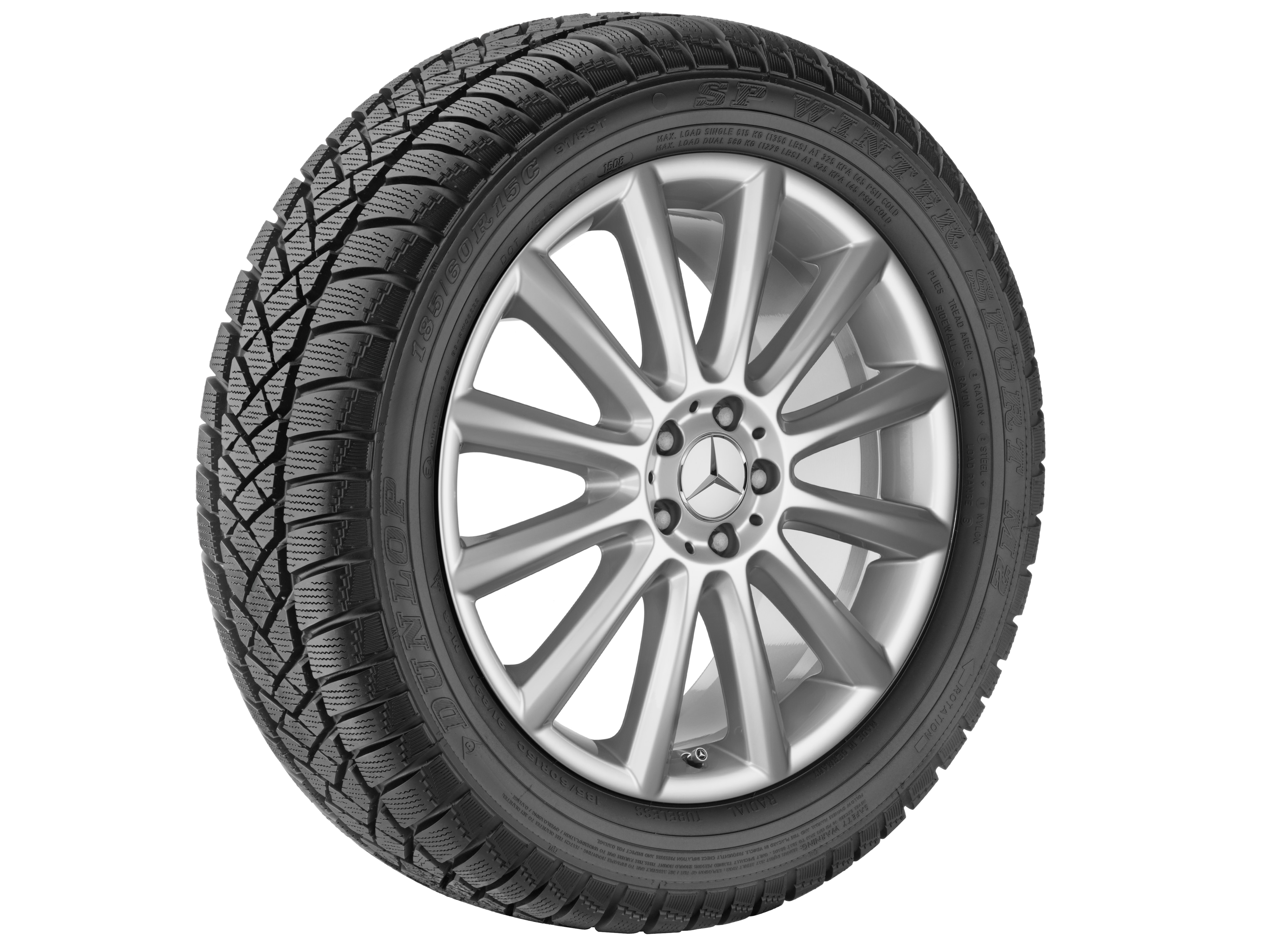Cerchio a 12 razze, 50,8 cm (20 pollici) - 8,5 J x 20 ET 67, argento Sterling