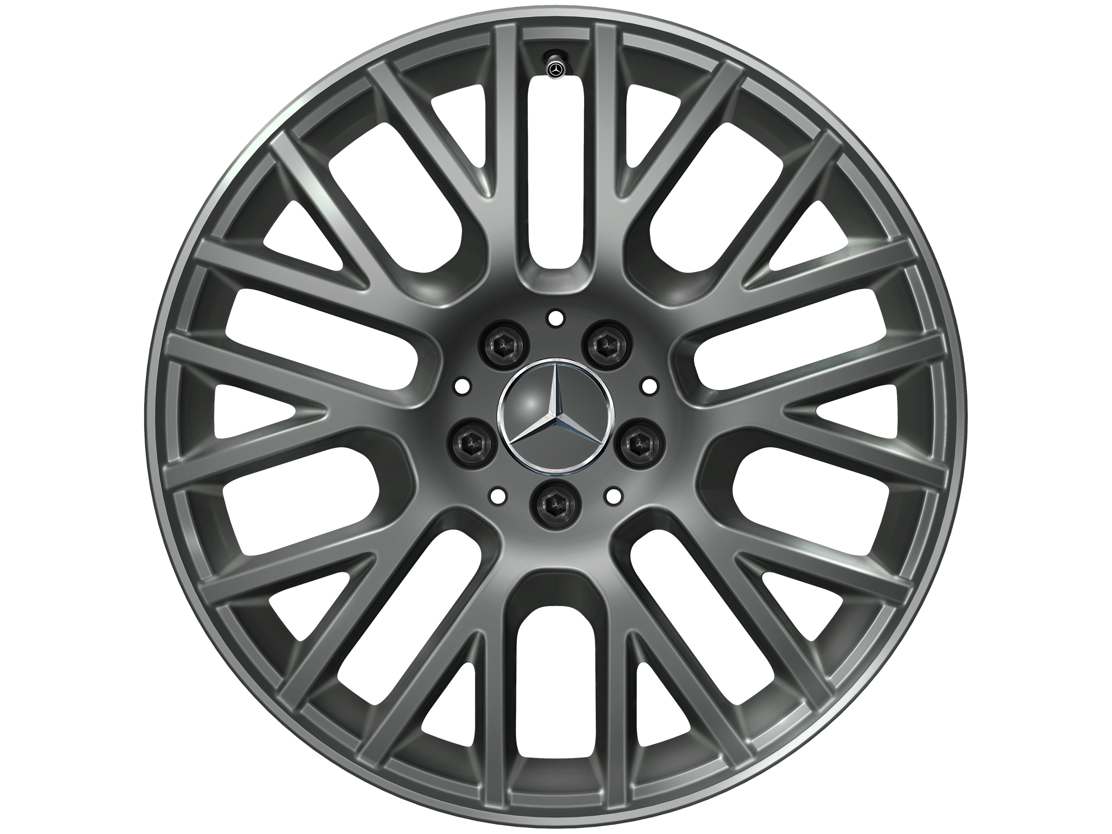Cerchio con razze Y, 48,3 cm (19 pollici) - 8 J x 19 ET 61, grigio Himalaya, verniciato