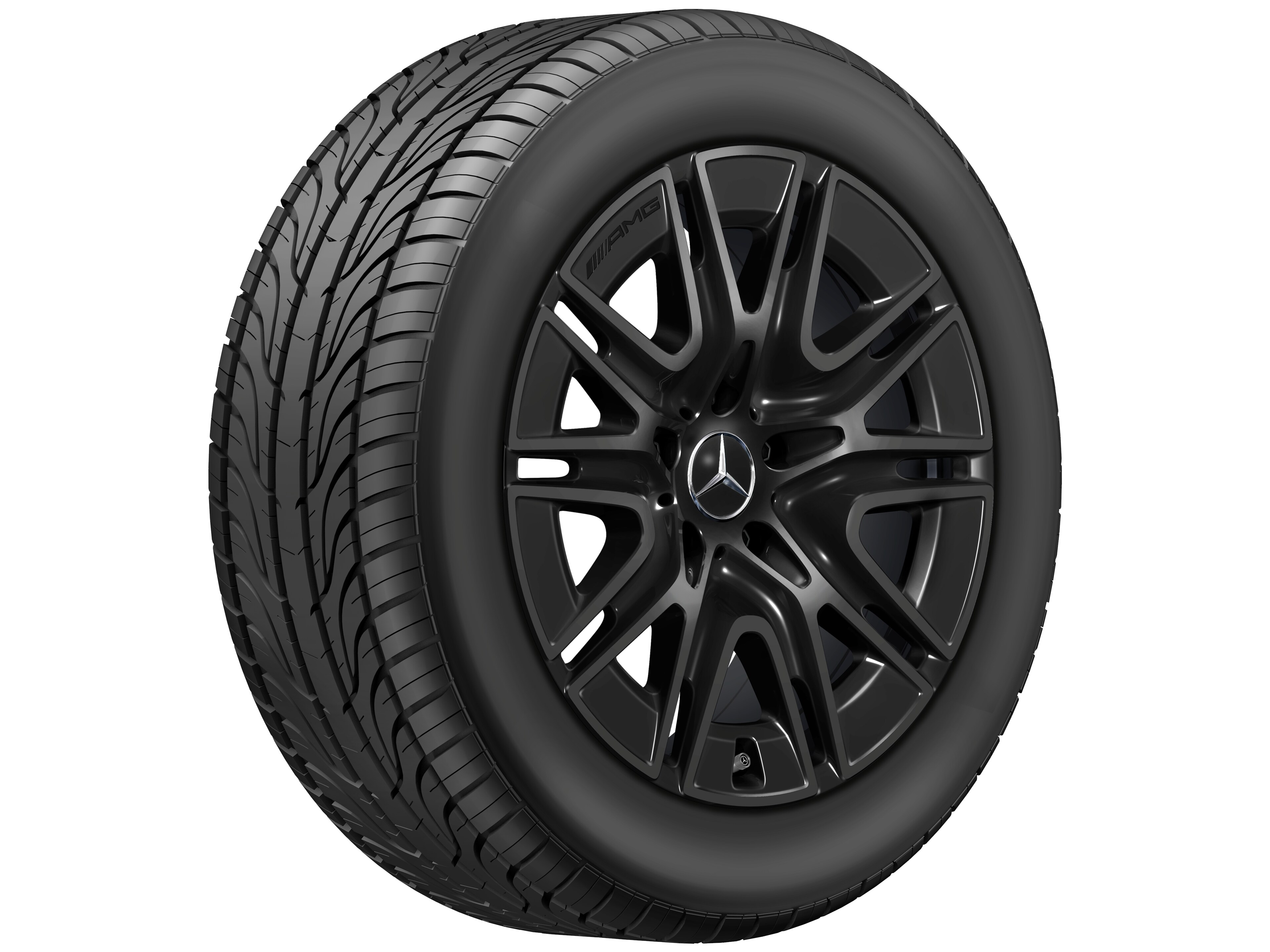 AMG 10-Speichen-Rad, 50,8 cm (20 Zoll) - 8,5 J x 20 ET 32,2, schwarz, glänzend