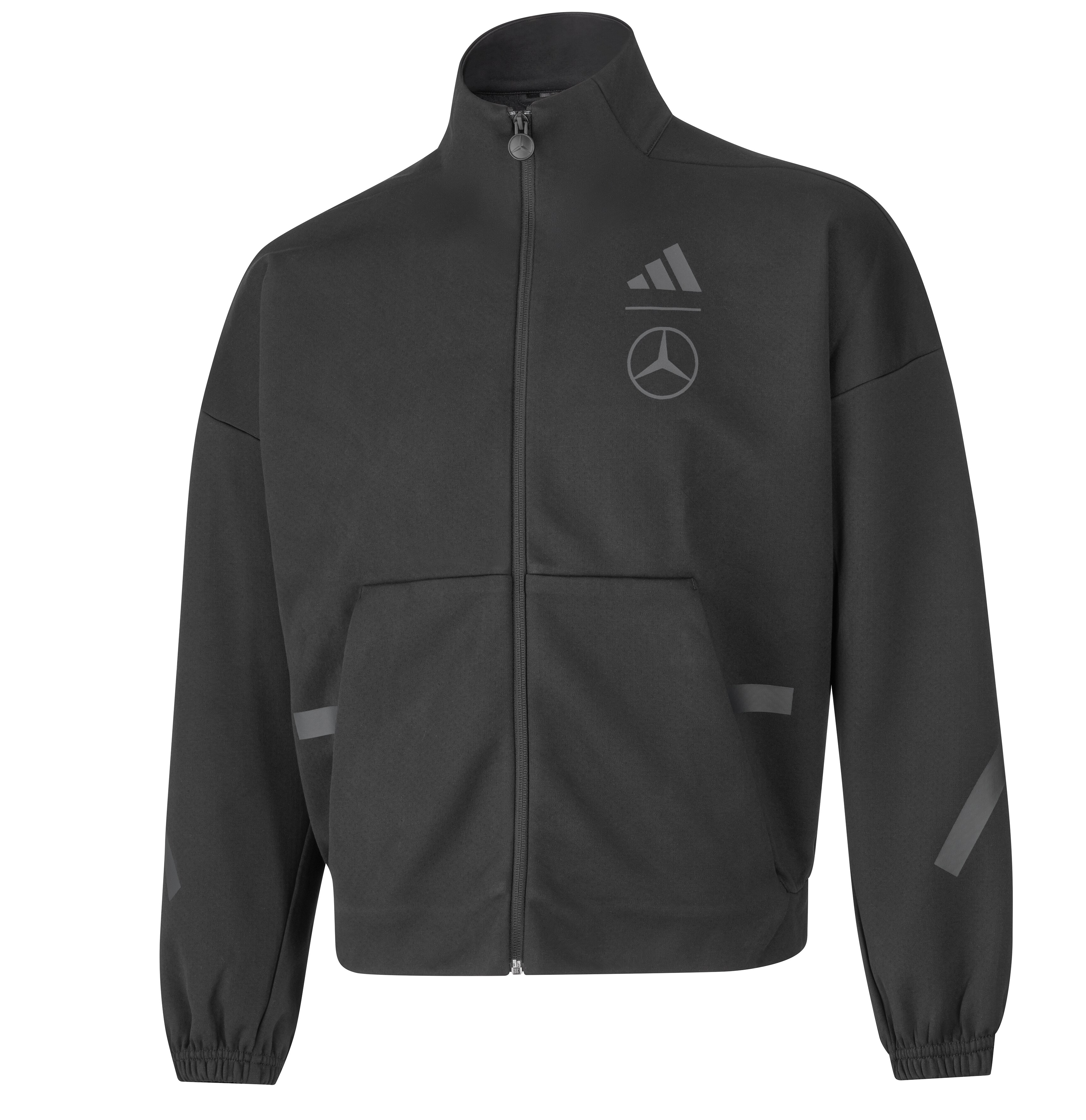 Felpa con zip unisex - colore nero, XS
