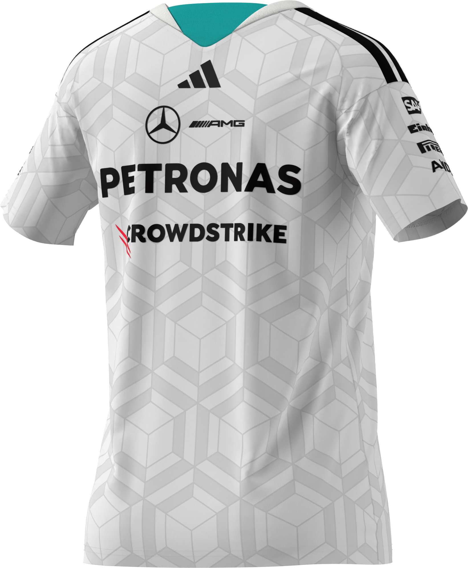 T-shirt da donna, Conducente, Mercedes-AMG F1 - Colore bianco, L
