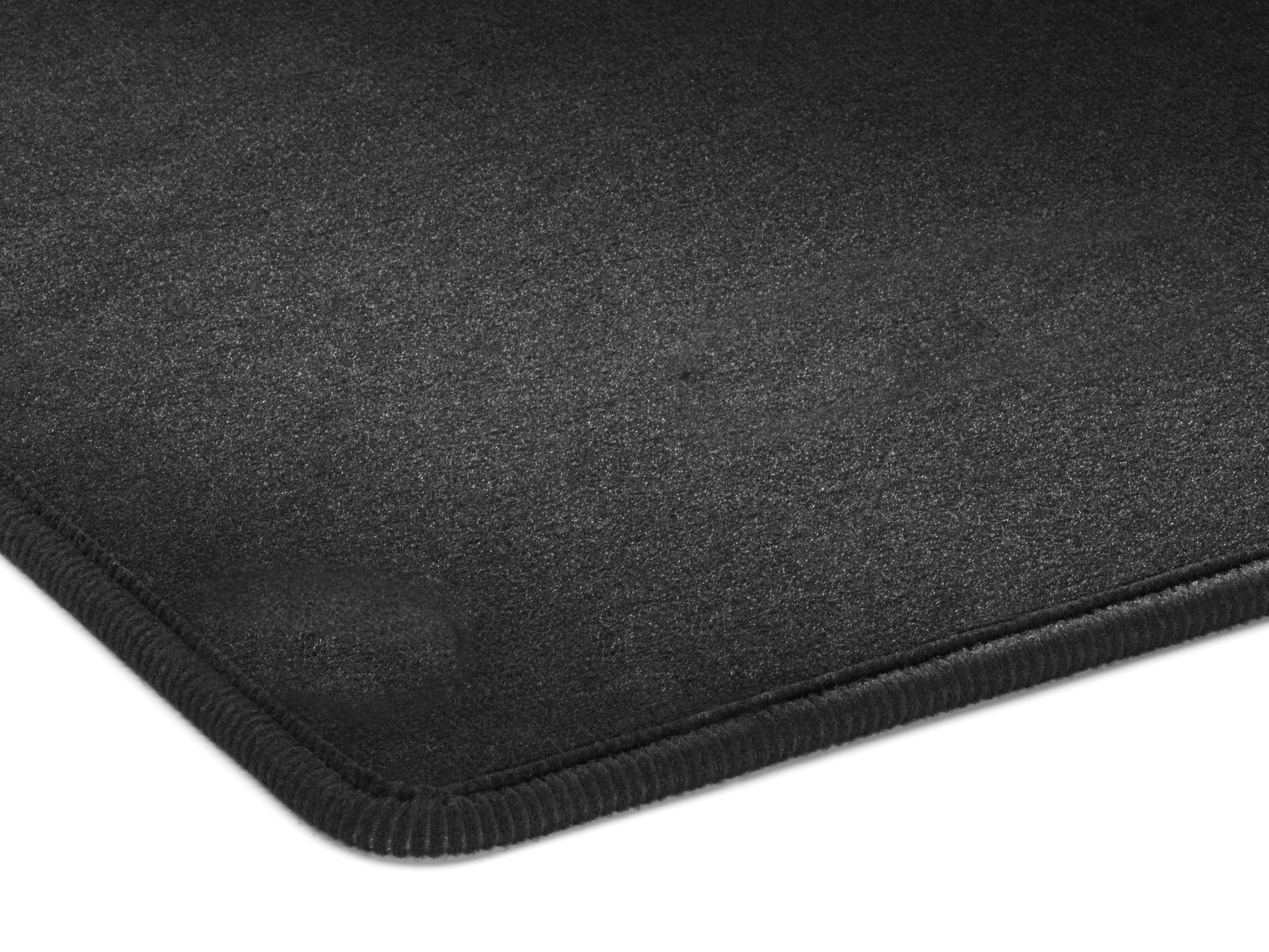 Tappetini in velours, Vano passeggeri, con guida singola, 2 porte scorrevoli (T19), 2 pezzi, con H05, con U90/U91 - LL/RL, colore nero