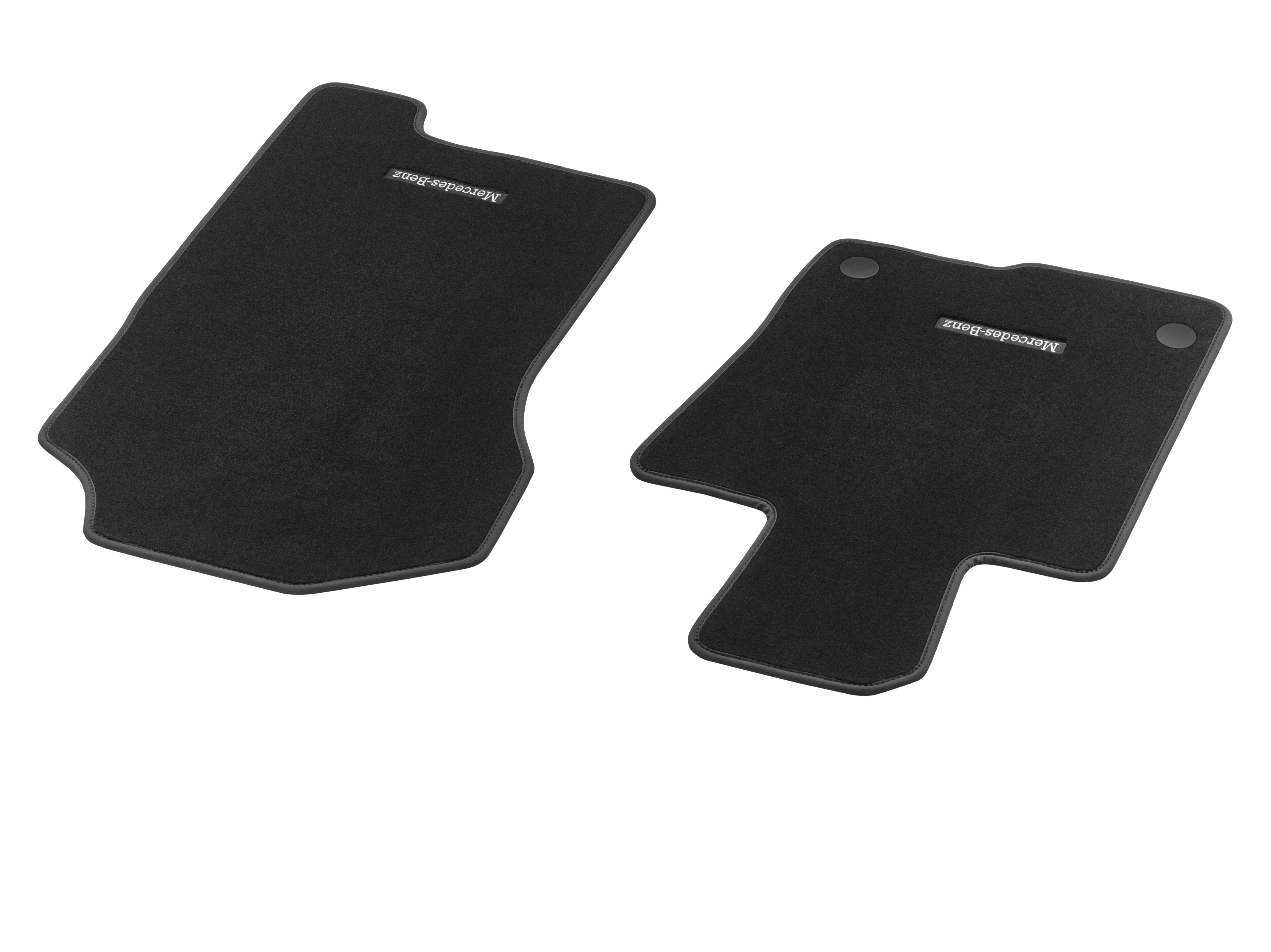 Veloursmatten, Fahrer- & Beifahrermatte, 2-teilig - LL, schwarz