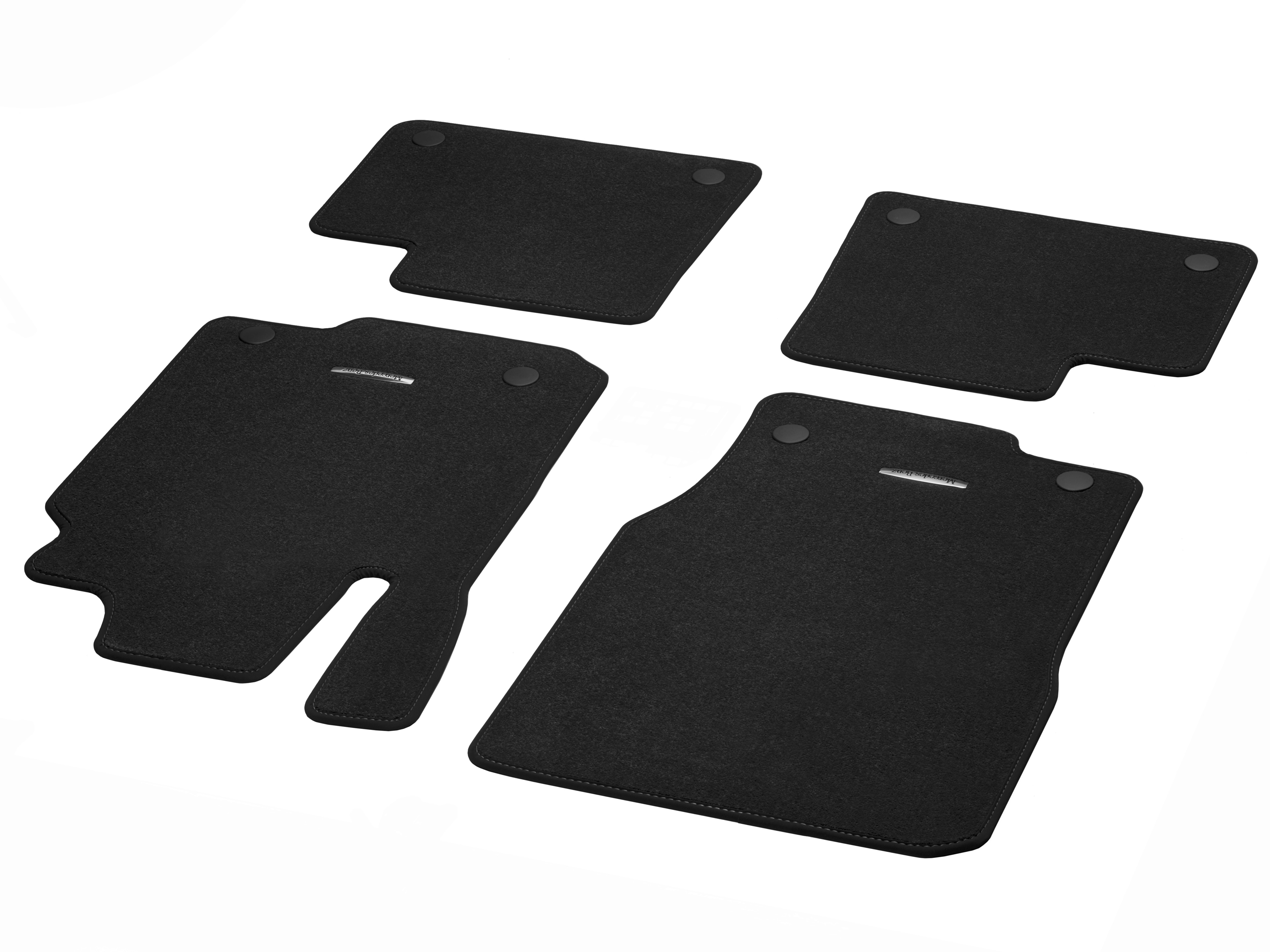 Tappetini in velours CLASSIC, Set, 4 pezzi - RL, colore nero