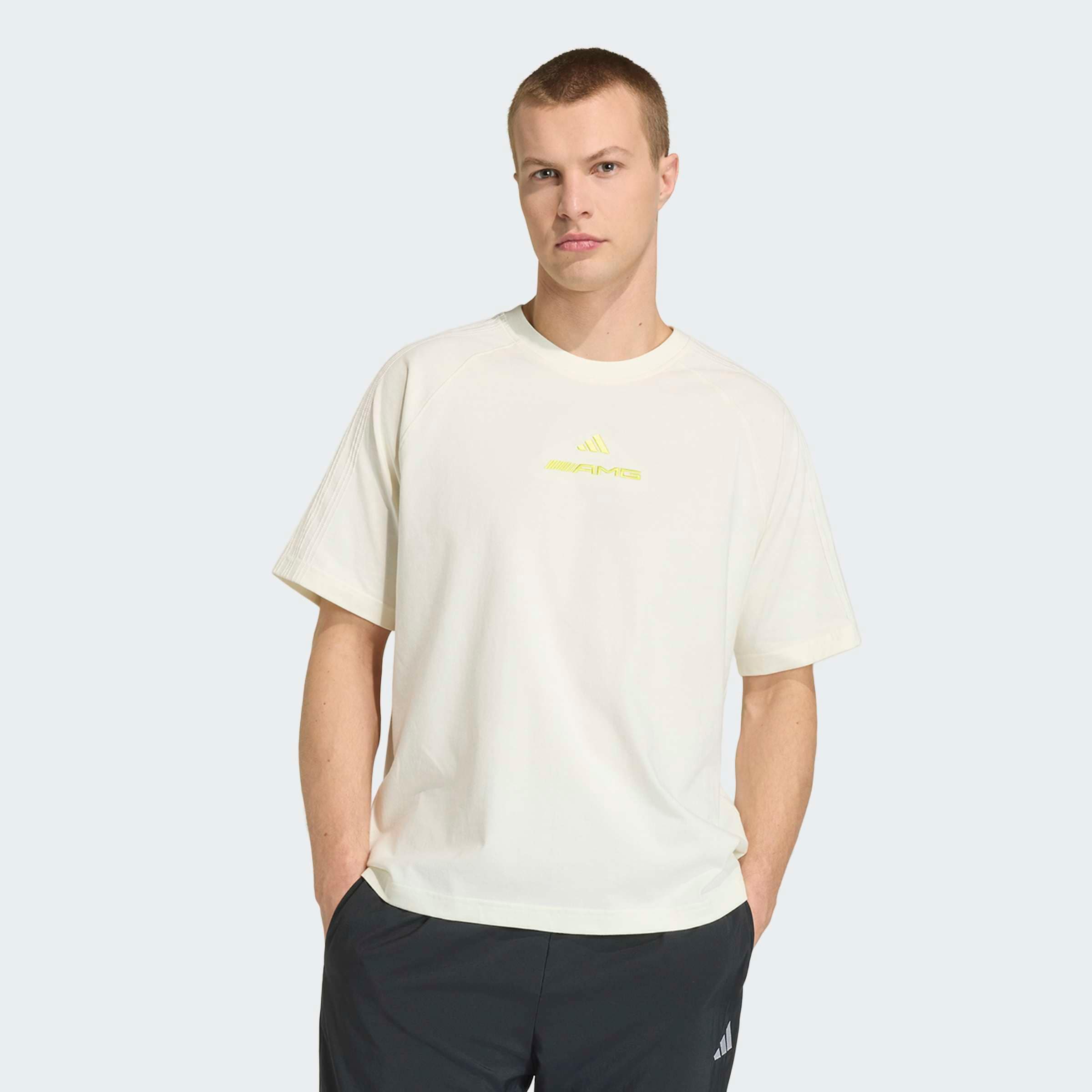 T-shirt unisex AMG - bianco sporco, XL