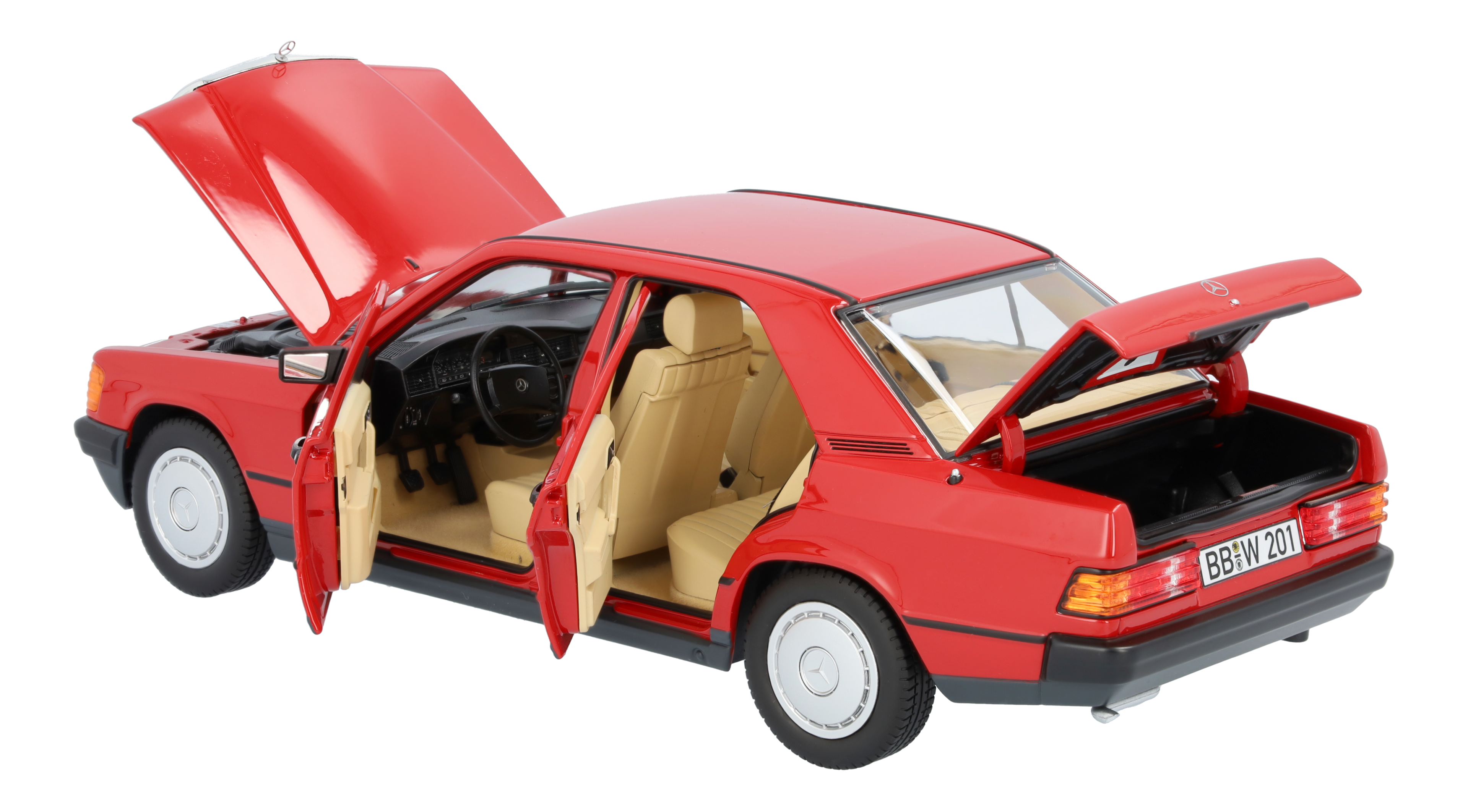 190 E W 201 (1982-1988) - Rosso, Norev, 1:18
