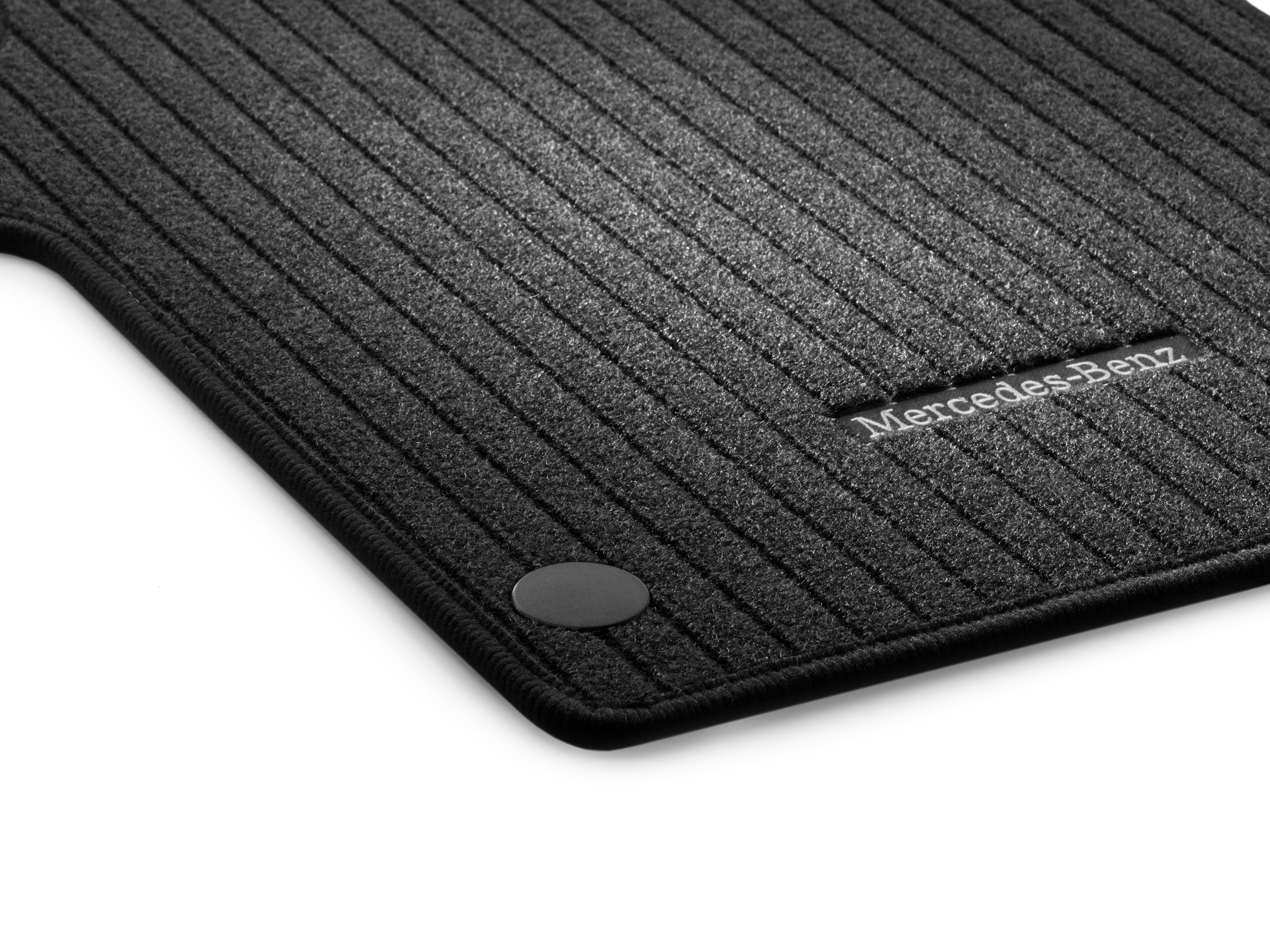 Tappetini in reps, Tappetino lato guida & lato passeggero anteriore, 2 pezzi - LL, colore nero