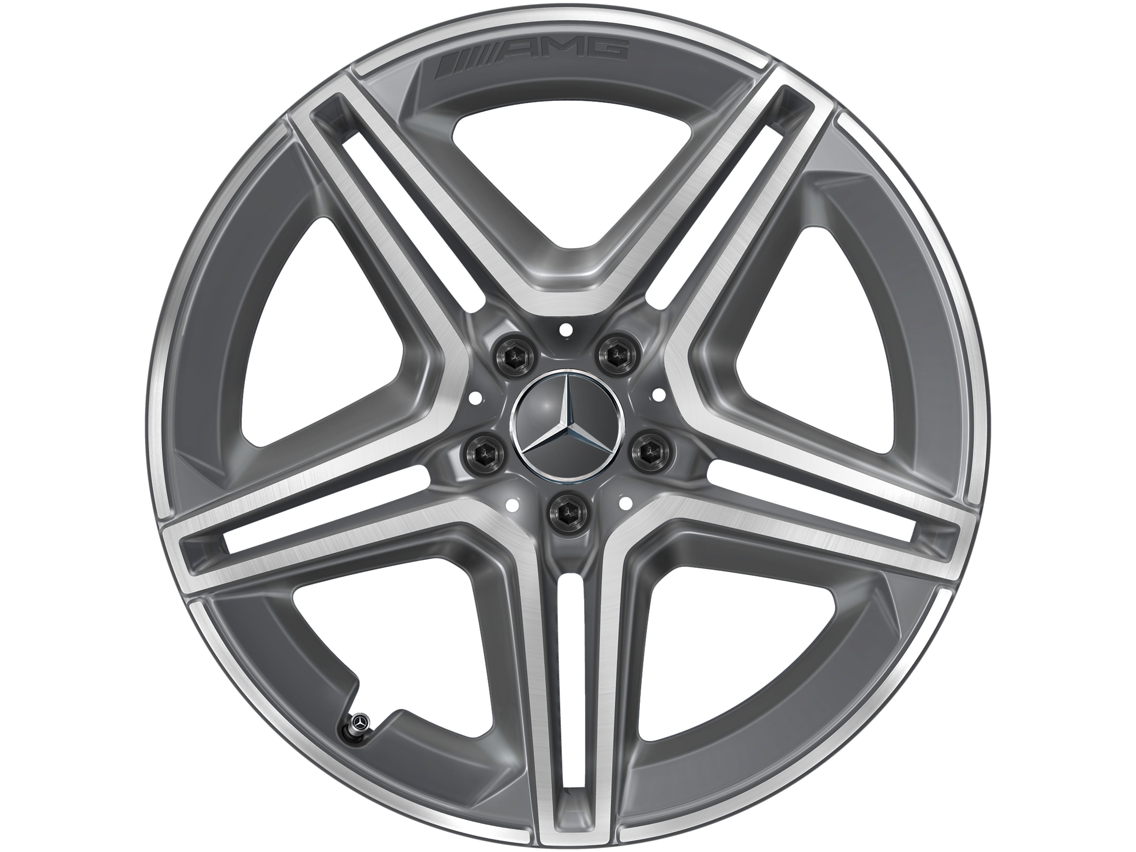 AMG 5-Doppelspeichen-Rad, 50,8 cm (20 Zoll) - 9 J x 20 ET 44, tremolit-metallic, glanzgedreht