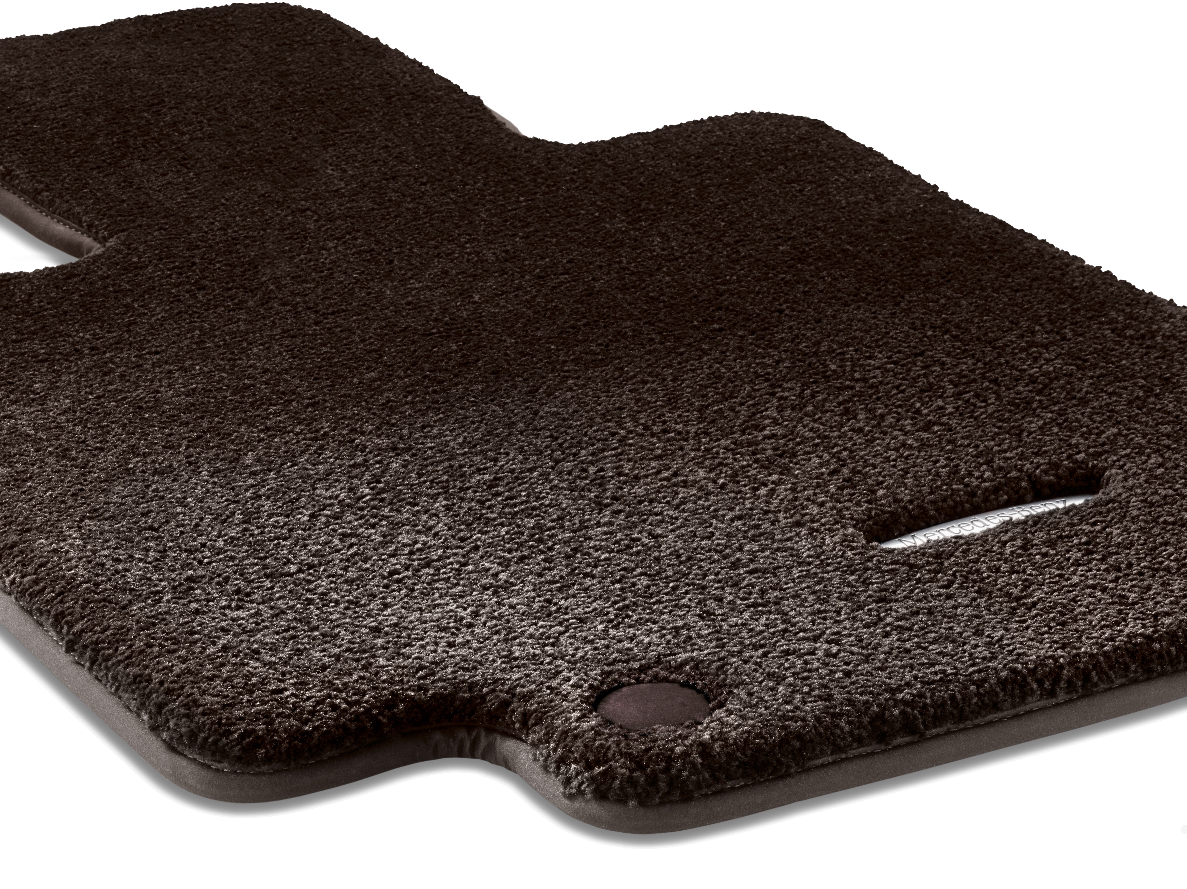 Tapis en velours EXCLUSIF, Tapis de sol conducteur / passager avant, 2 pièces - LL, marron expresso