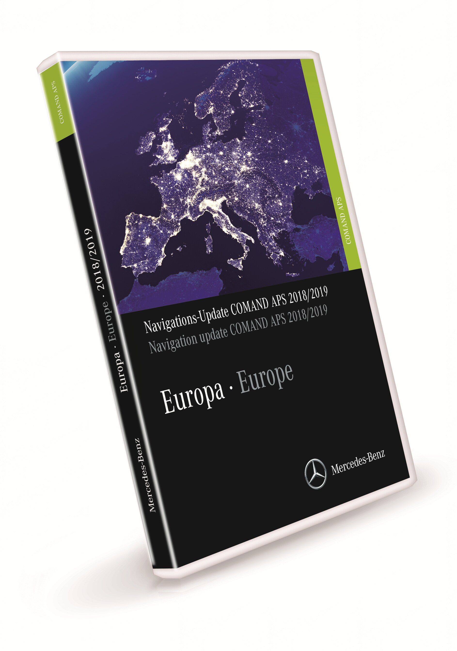 Aggiornamento dati cartografici, COMAND APS, Europa, Versione 2018/2019, - VERSIONE FINALE - verde lime, NTG3