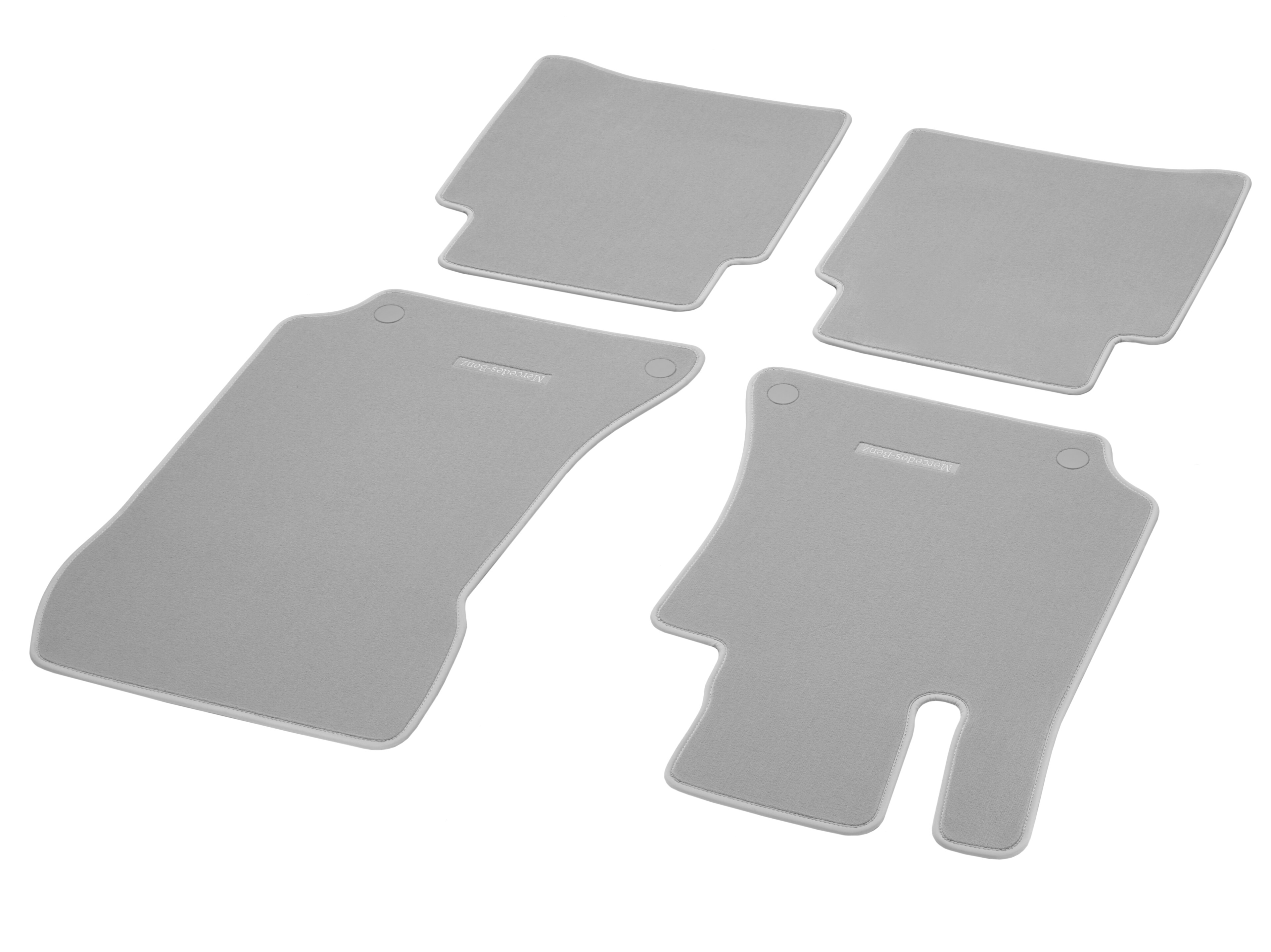Tappetini in velours CLASSIC, Set, 4 pezzi - LL, grigio cristallo