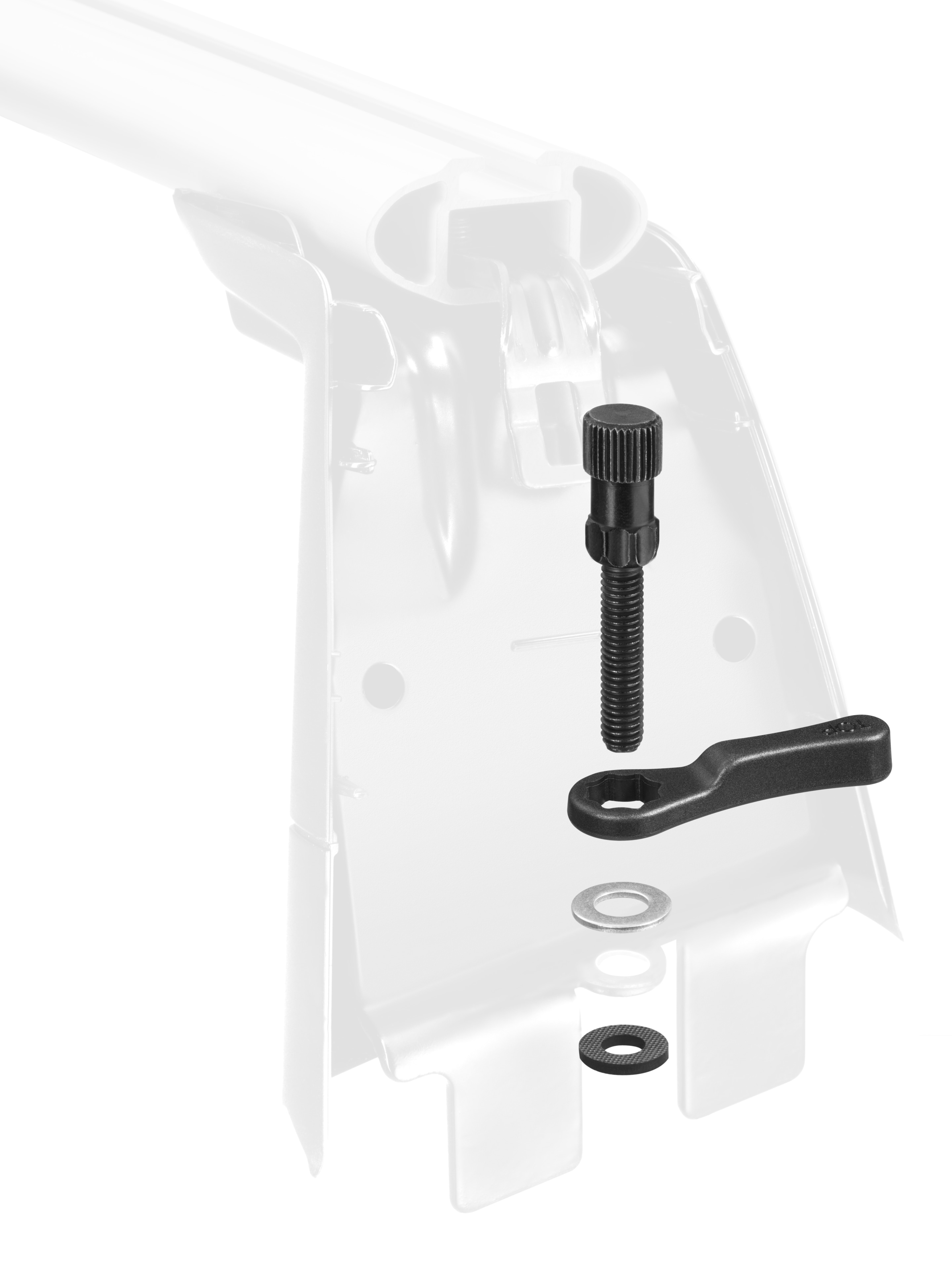 Elementi di fissaggio supporto di base - metallo, colore nero / argento