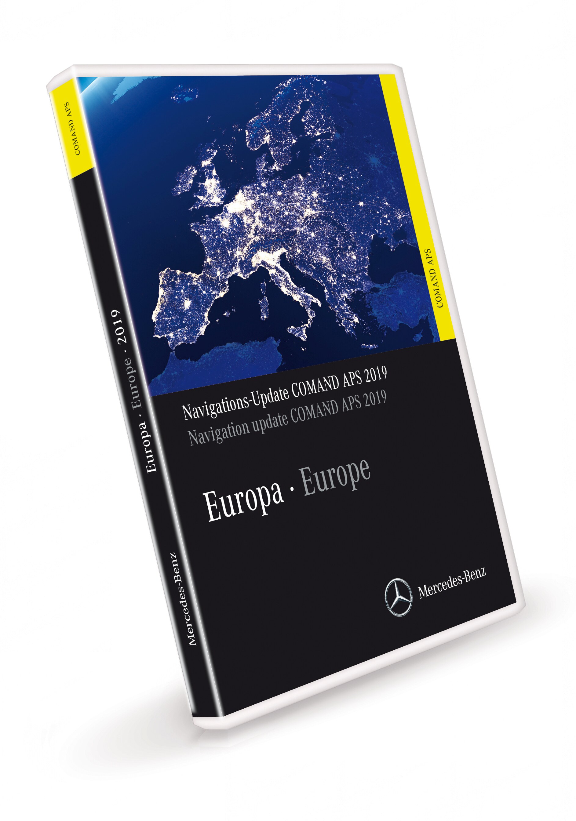 Aggiornamento dati cartografici, COMAND APS, Europa, Versione 2018/2019, - VERSIONE FINALE - giallo agrumi, NTG2.5