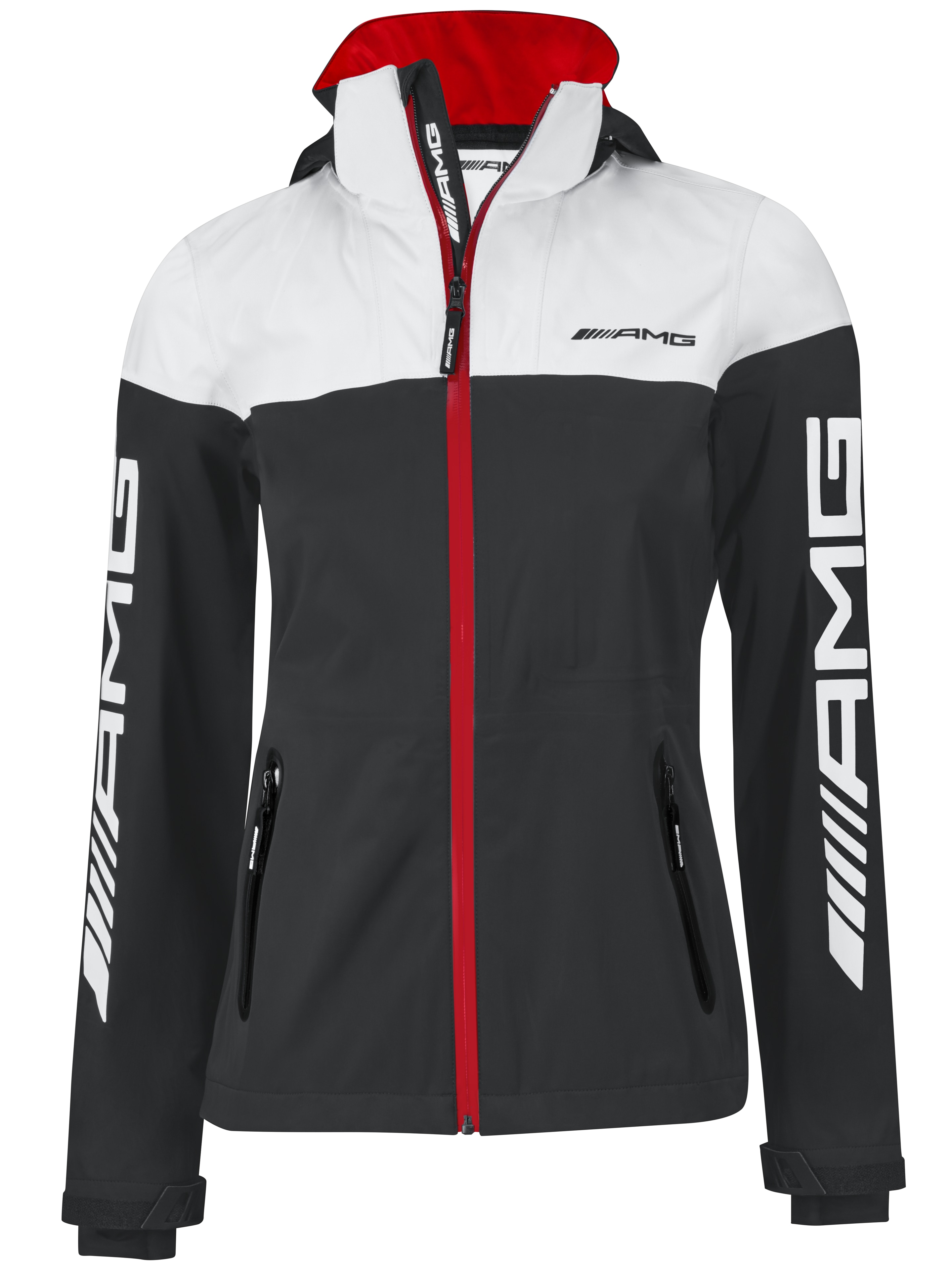 Giacca Soft Shell da donna AMG - colore nero / Colore bianco, XXS