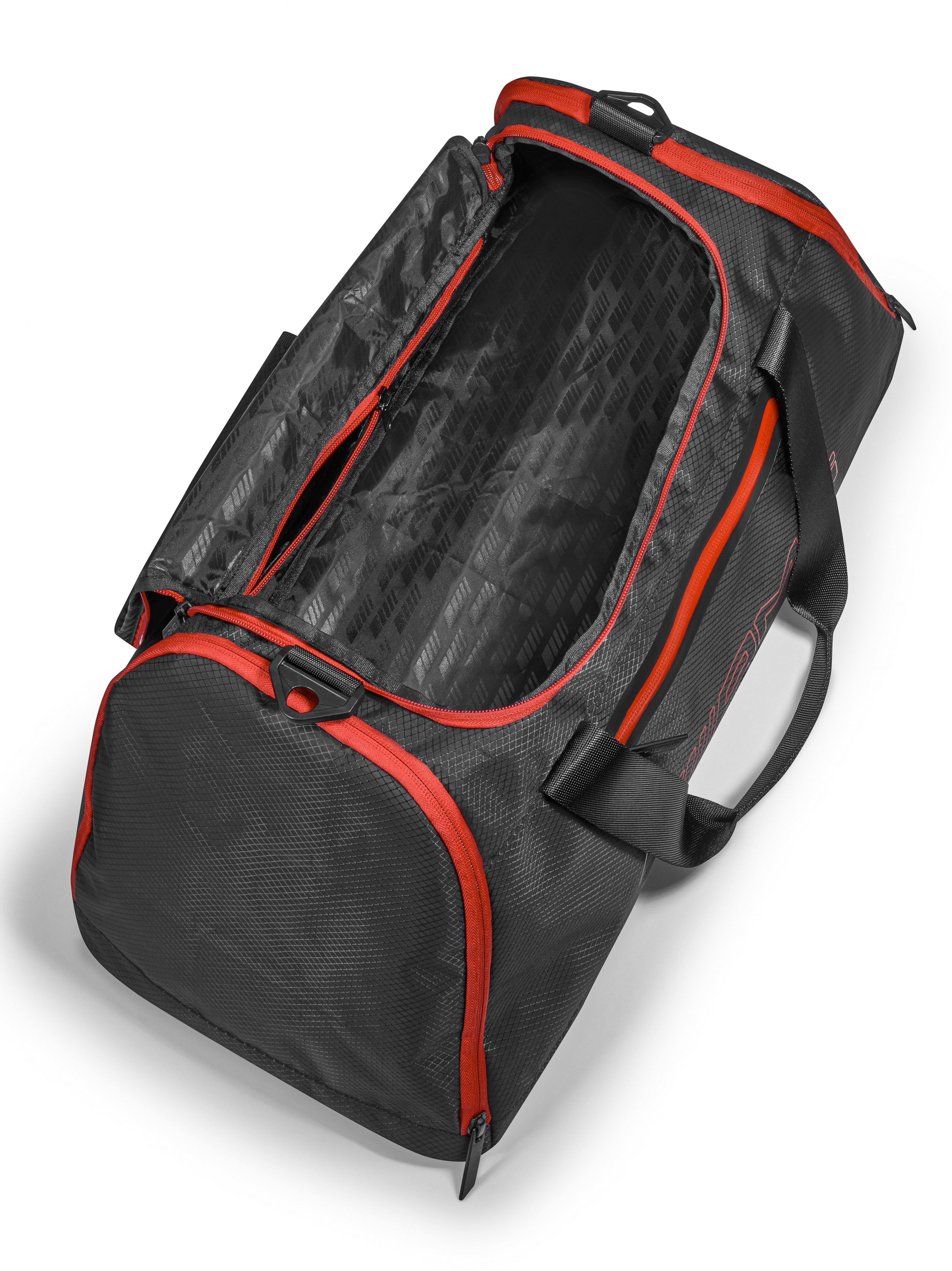 Borsone da sport AMG - colore nero / Rosso, Poliestere