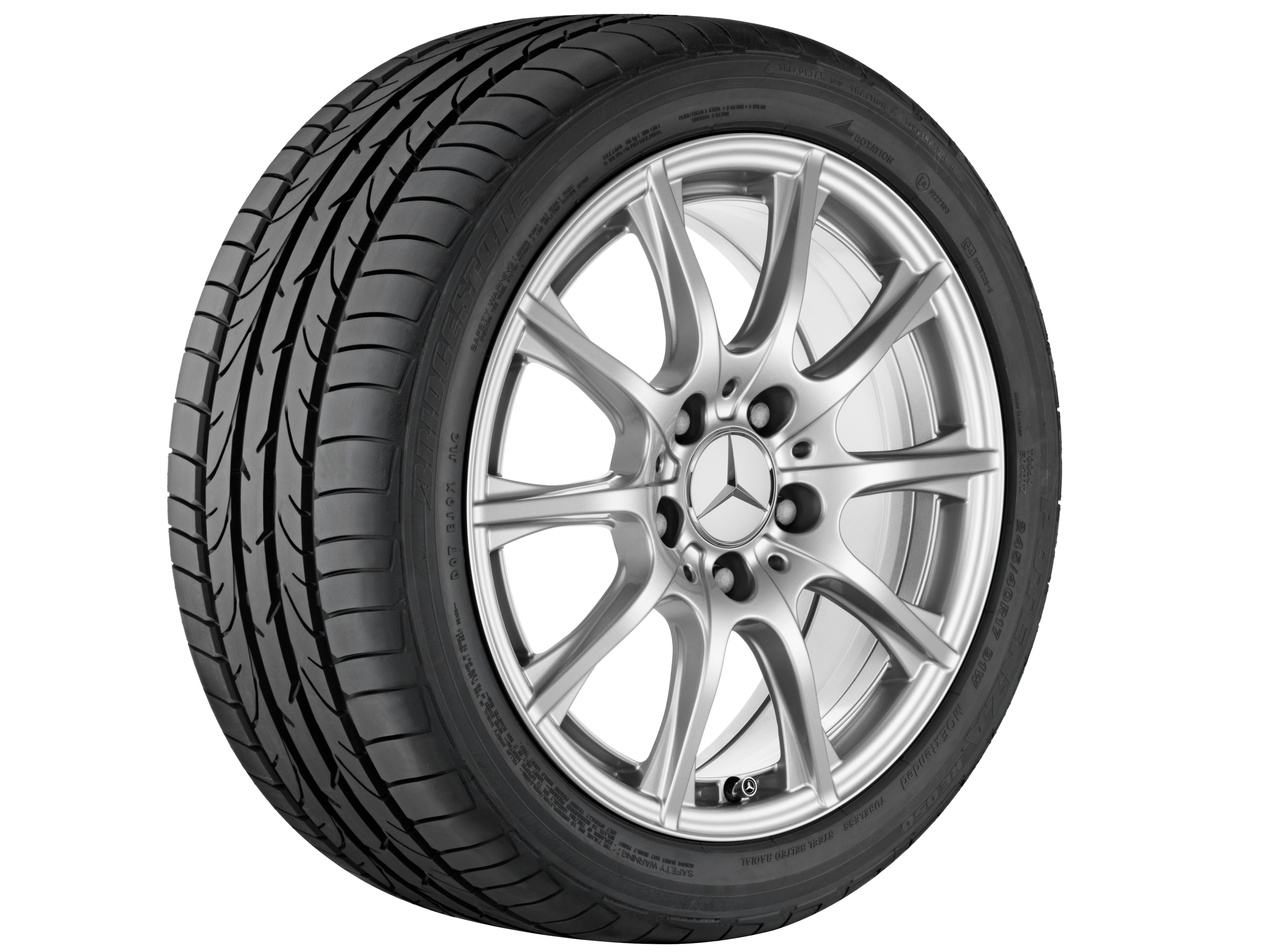 10-Speichen-Rad, 40,6 cm (16 Zoll) - 6,5 J x 16 ET 38, vanadiumsilber, lackiert