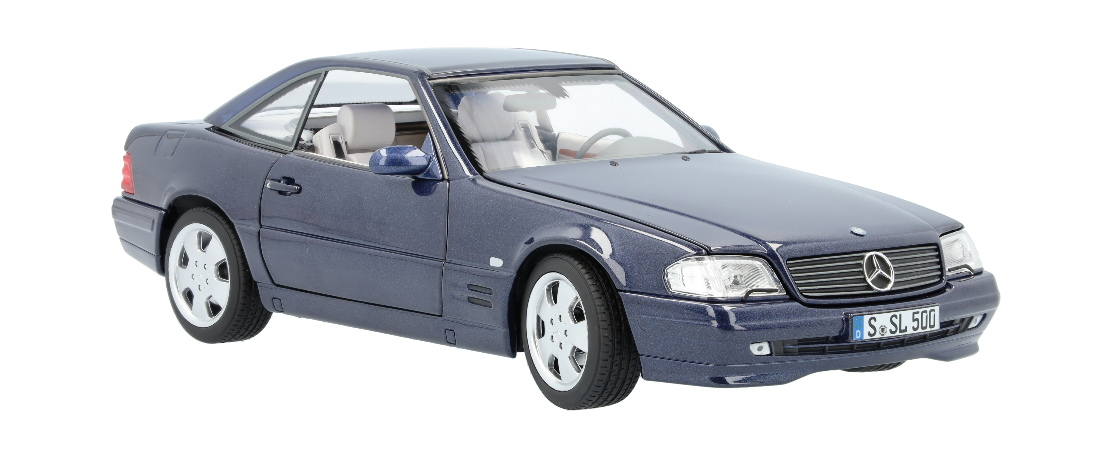 SL 500 R129 (1998-2001) - blu azzurro, Norev, 1:18