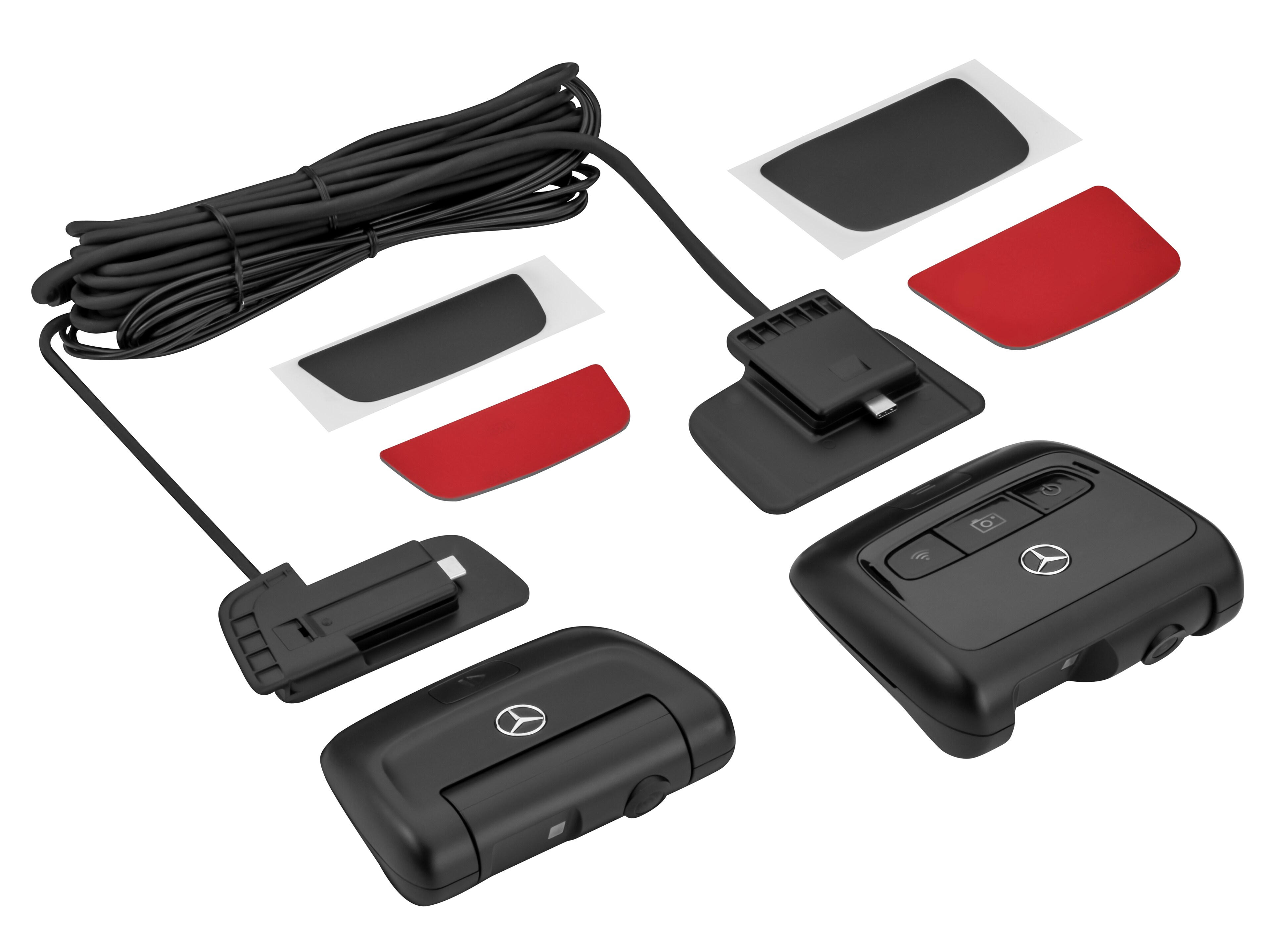 Dash cam Mercedes-Benz, Pad adesivo - colore nero