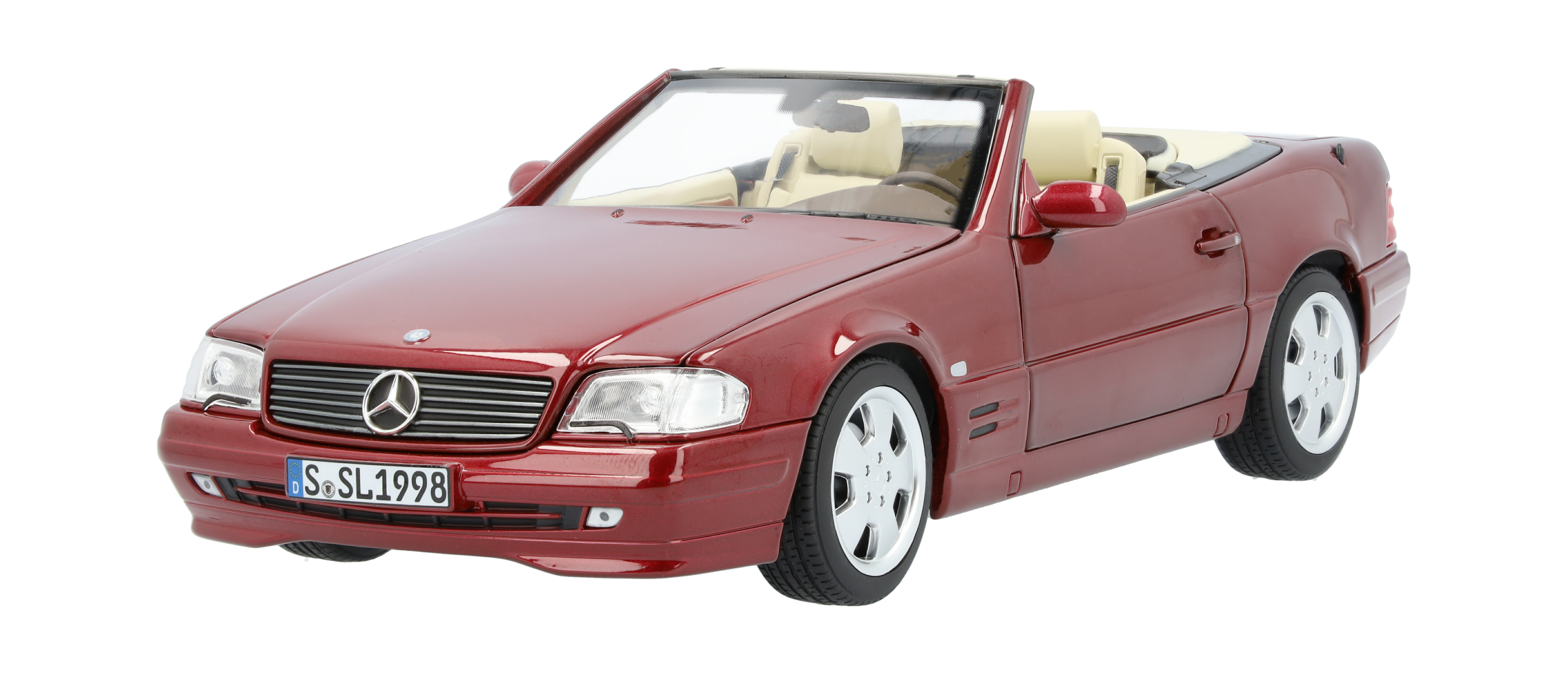SL 500 R129 (1998-2001) - rosso ambra, Norev, 1:18