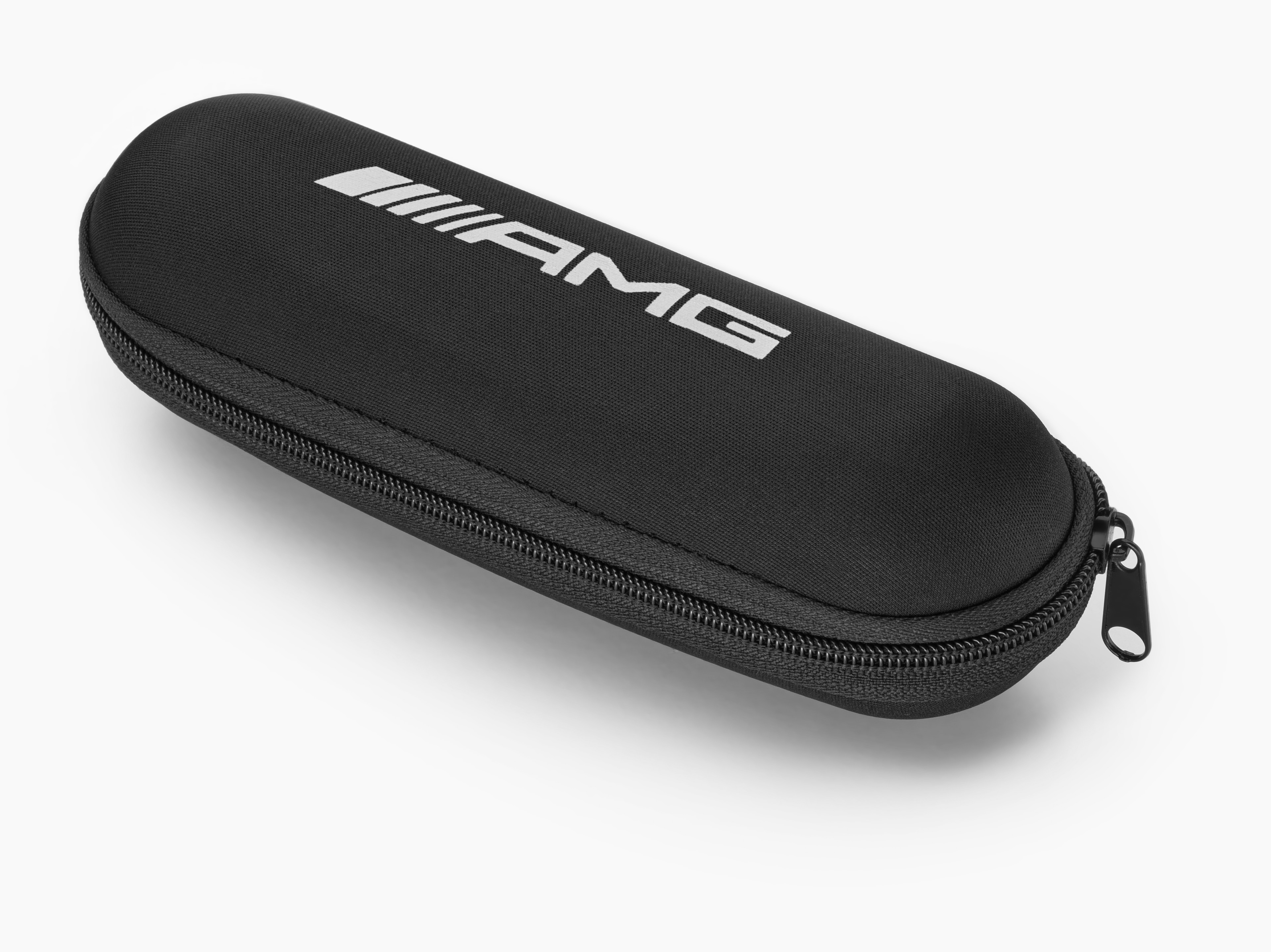 Mini-ombrello AMG - colore nero / Colore bianco, Alluminio / acciaio / Poliestere