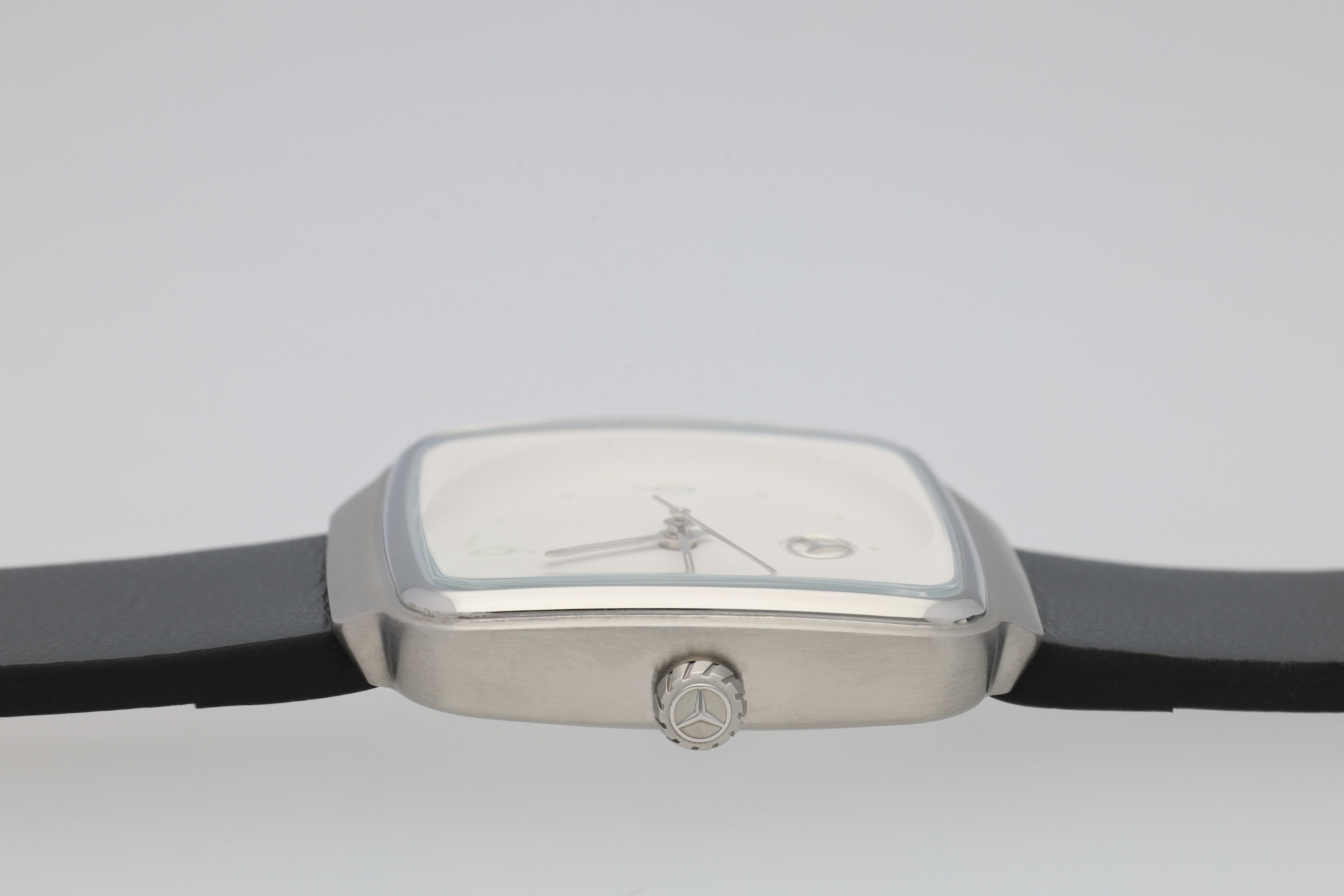 Orologio da polso da donna, Moderno - Colore bianco / Antracite / colore nero, acciaio inox / pelle di vitello