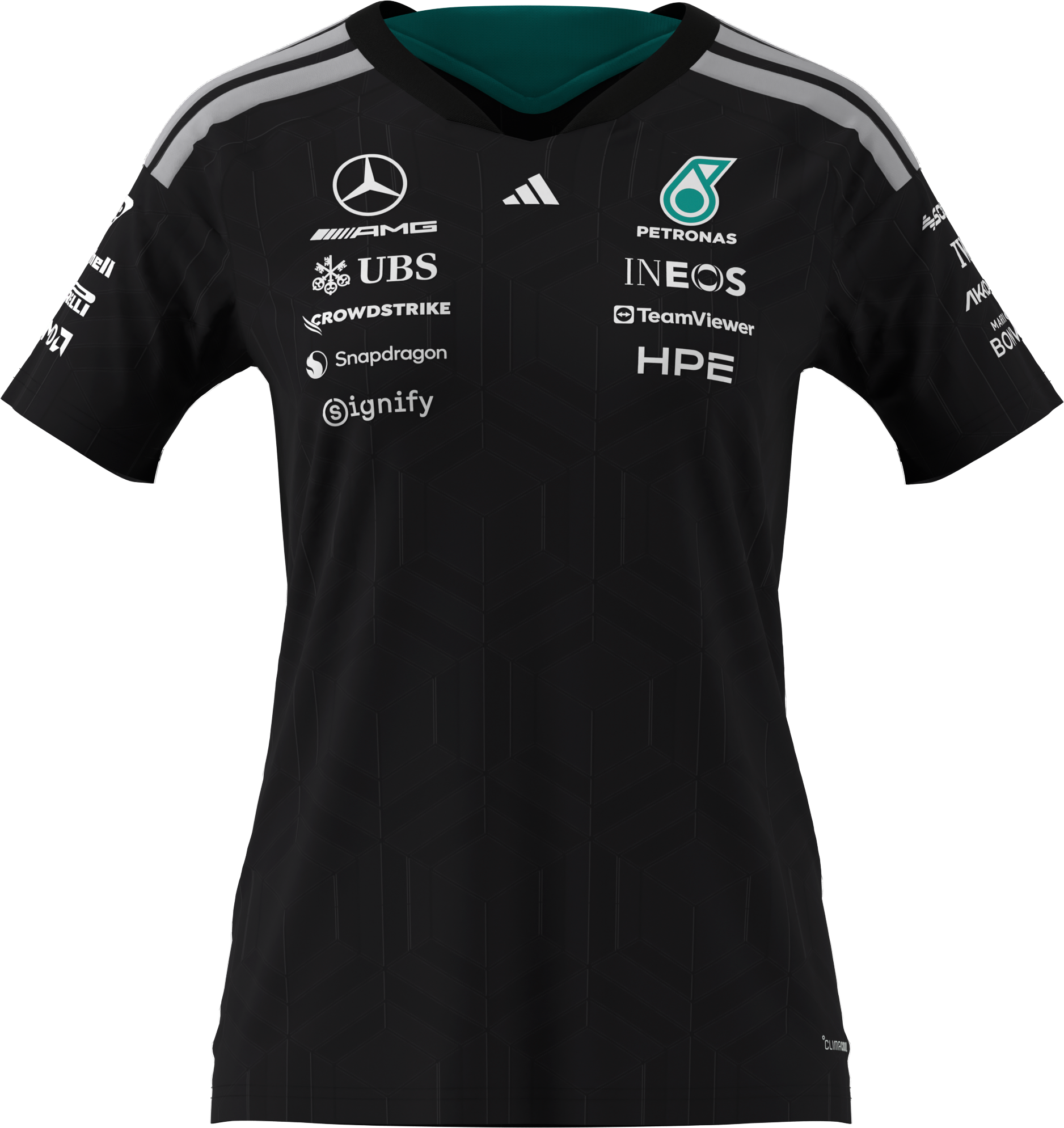T-shirt da donna, Conducente, Mercedes-AMG F1 - colore nero, L