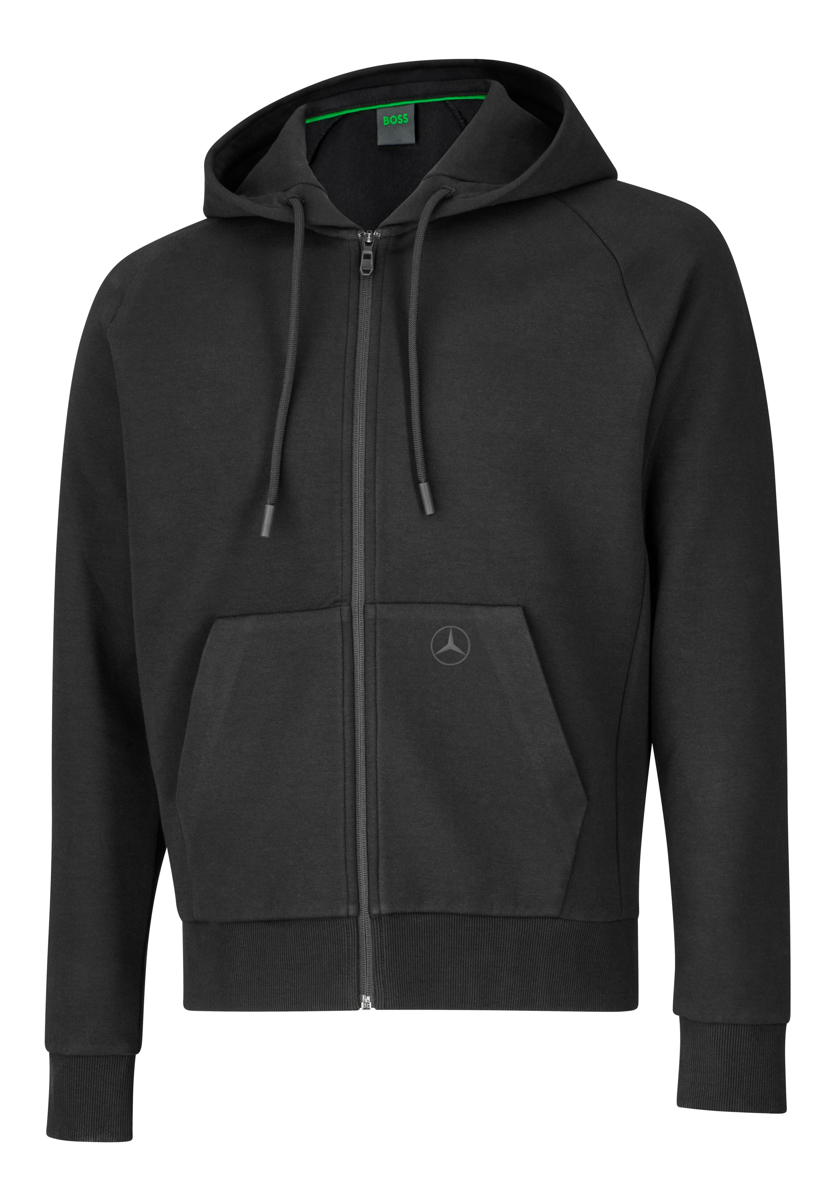 Felpa con zip unisex, 140 anni - colore nero, M