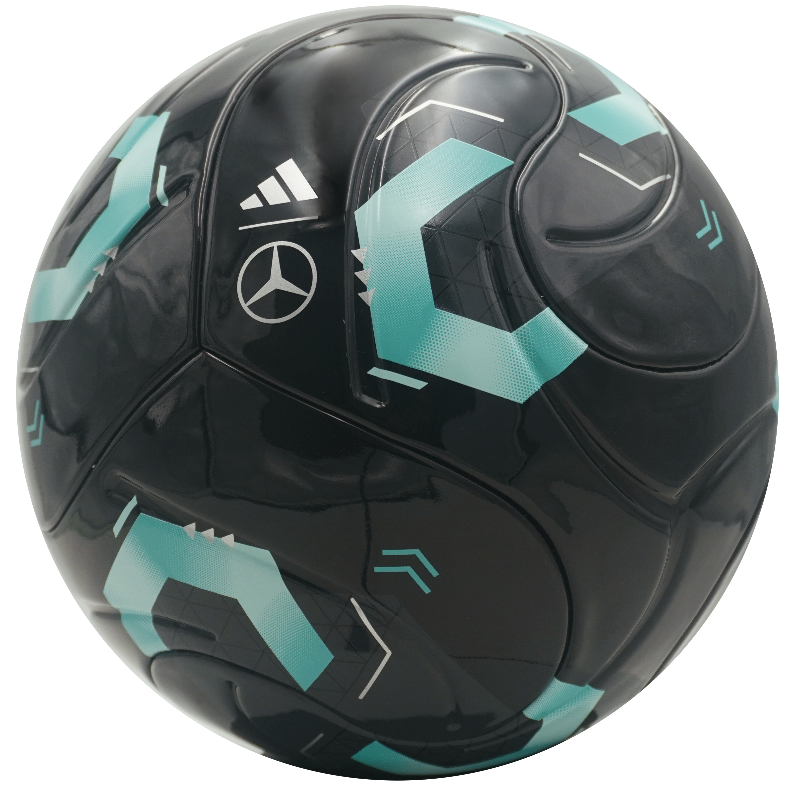 Pallone da calcio - colore nero / aqua / Grigia, TPU, adidas