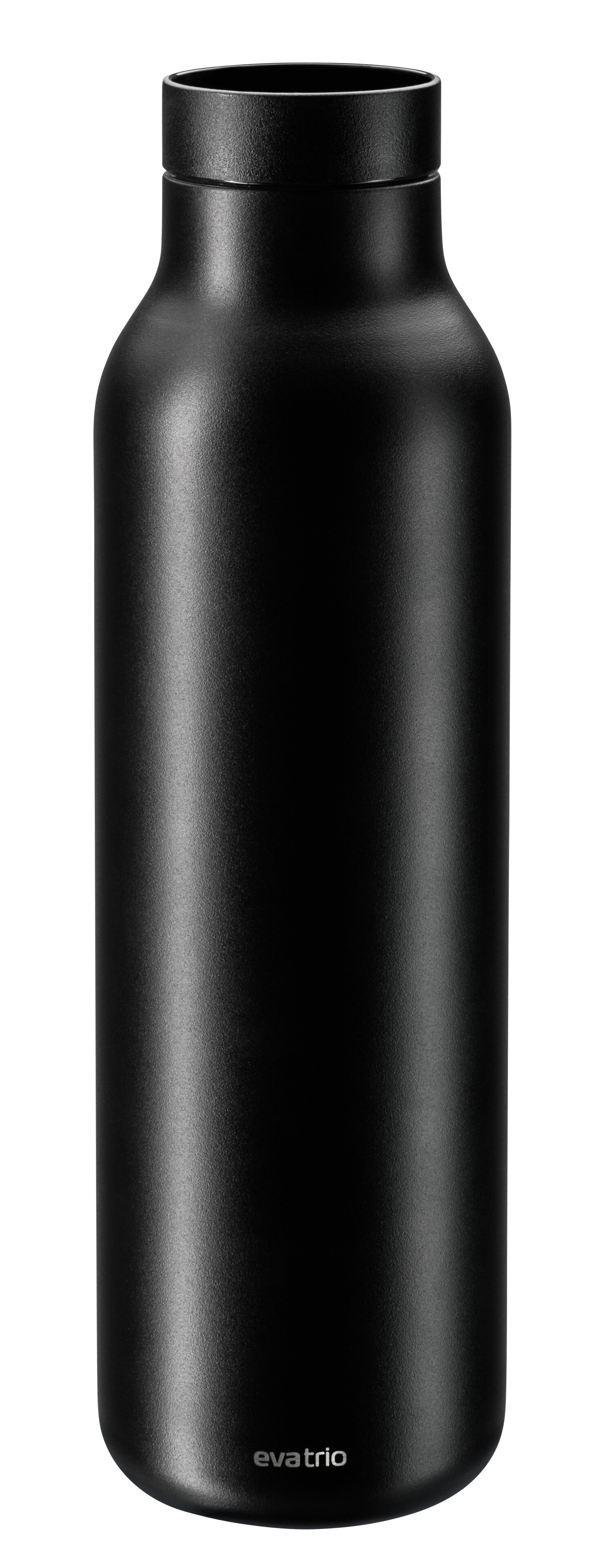 AMG Trinkflasche - schwarz, Edelstahl / Polypropylen, 700 ml, eva trio