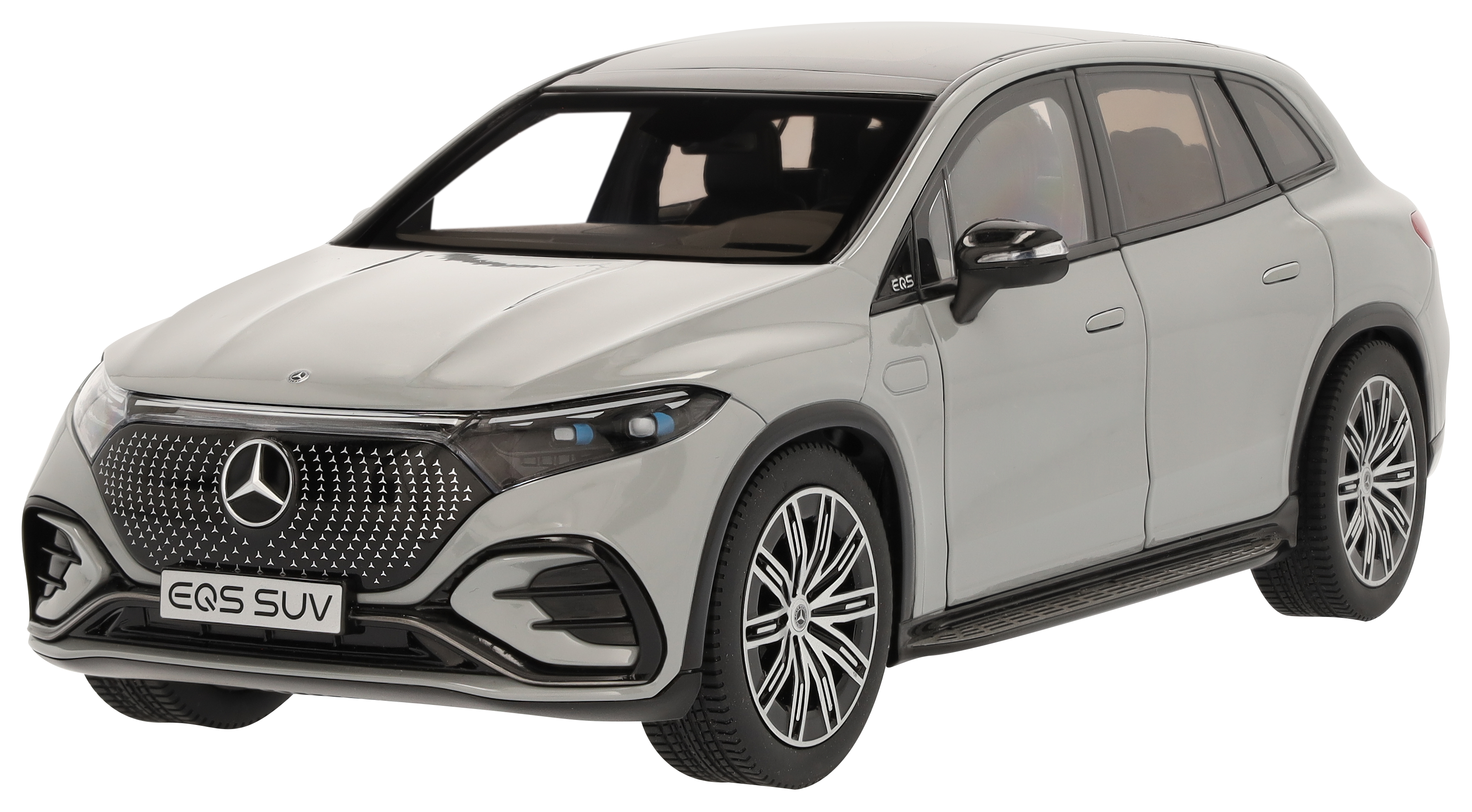 EQS SUV, AMG Line, X296 - Grigio Alpi standard MANUFAKTUR, NZG, 1:18