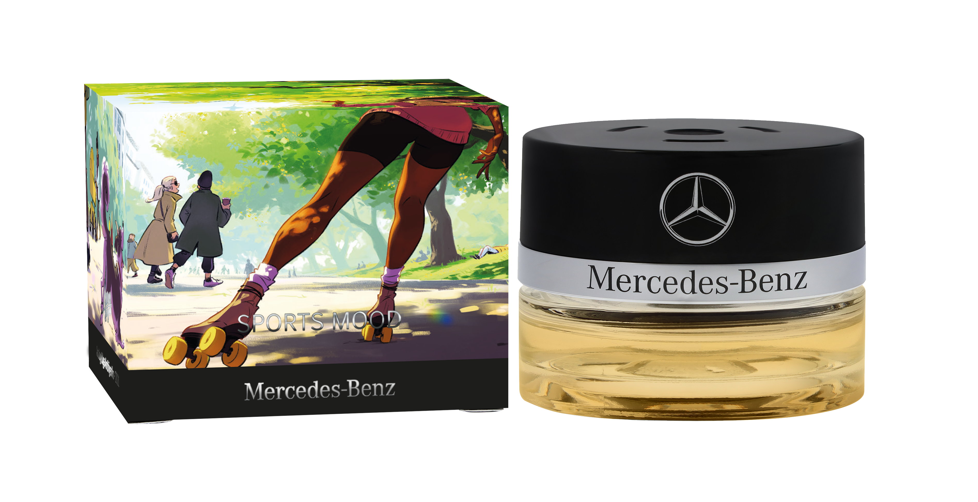 Boccetta, SPORTS MOOD - Trasparente / colore nero, Vetro, 15 ml