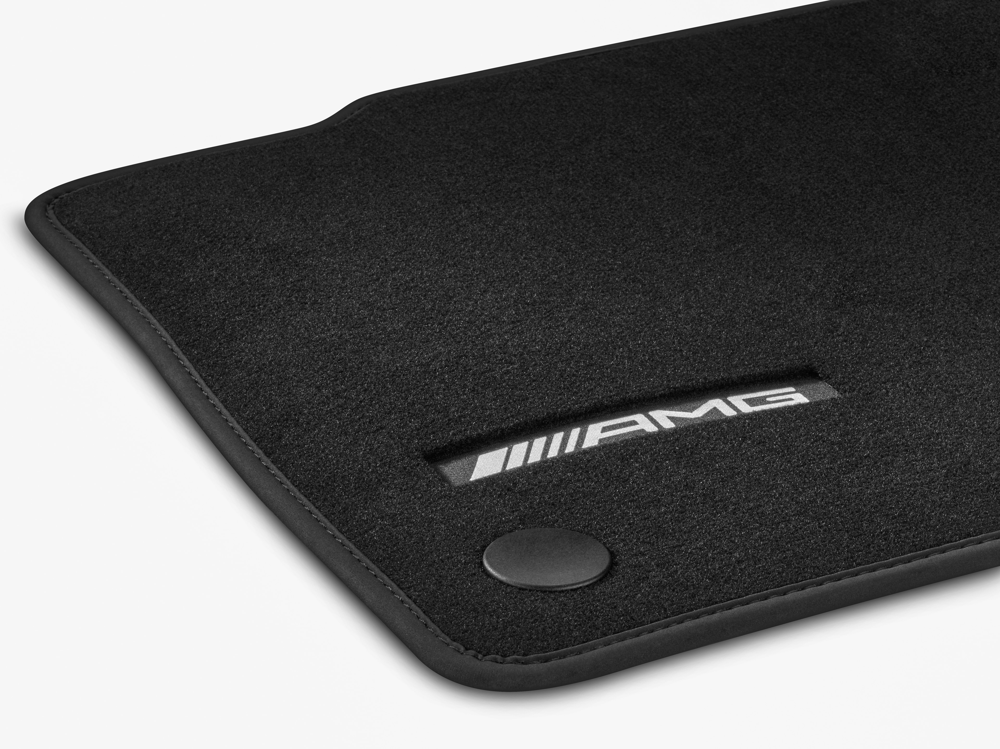Tappetini in velours AMG, Set, 4 pezzi - RL, colore nero, Alloggiamento nero