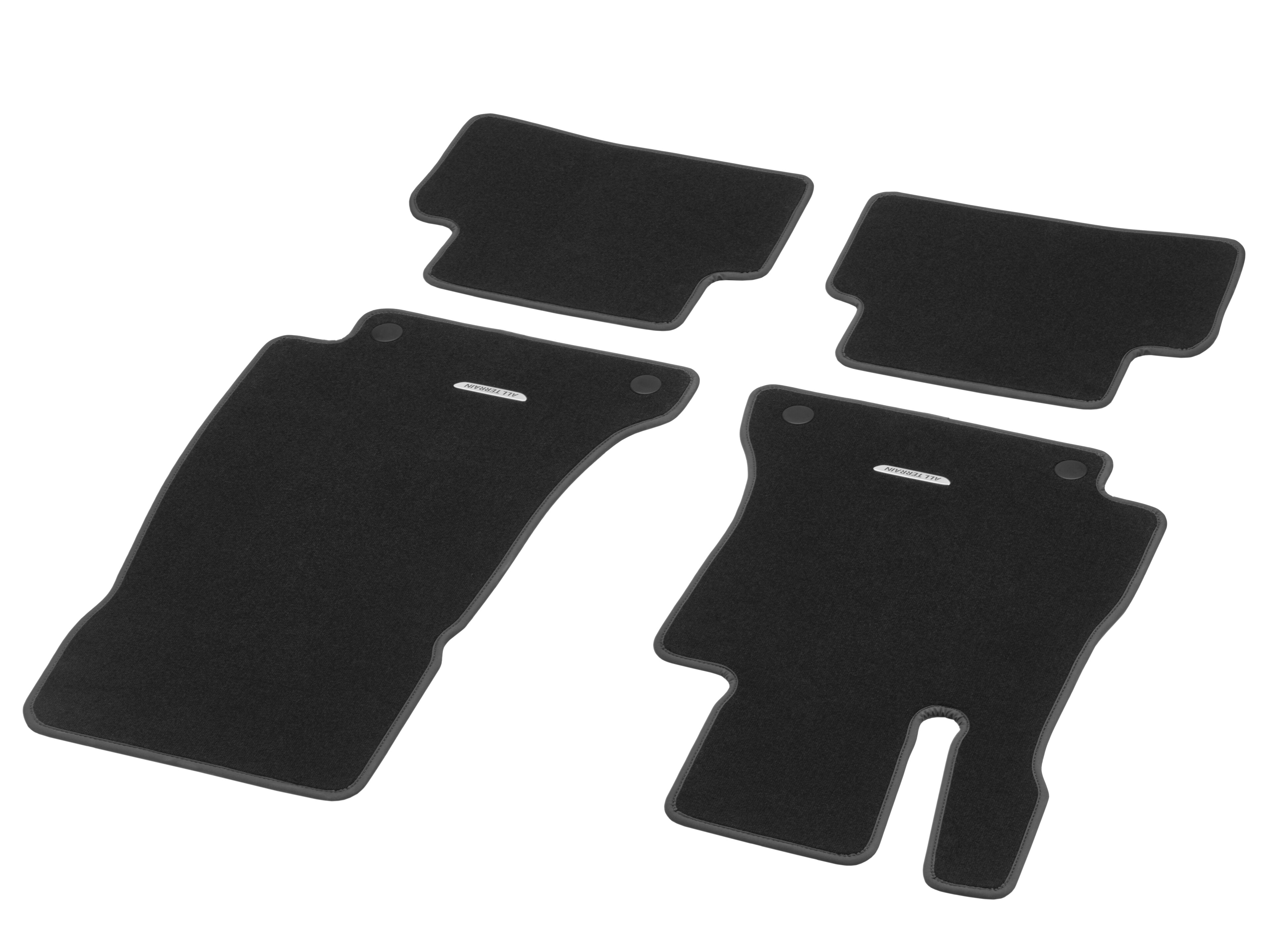 Tappetini in velours CLASSIC, Set, 4 pezzi, all-terrain - LL, colore nero