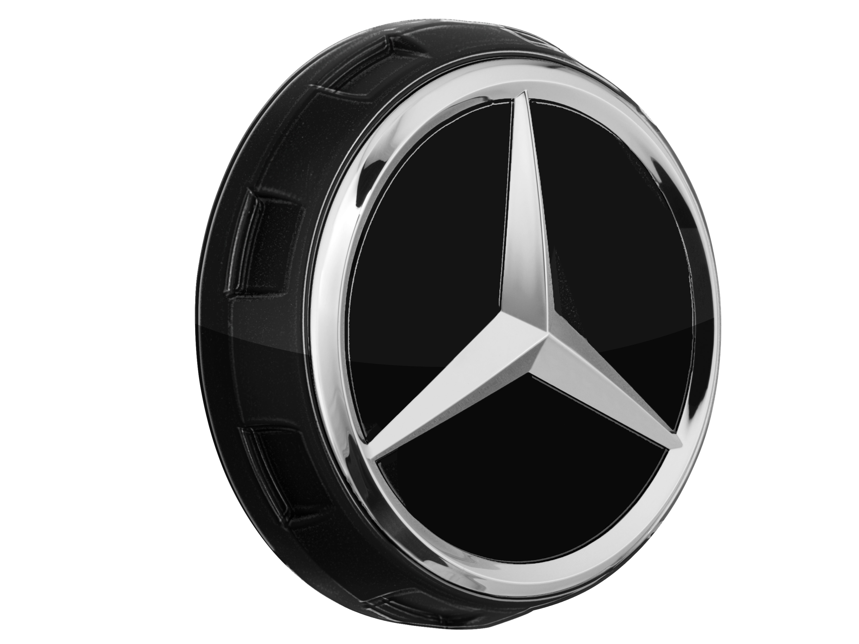 Coprimozzo AMG, con design da chiusura centrale, per diametro del foro di centraggio 71,8 mm - colore nero